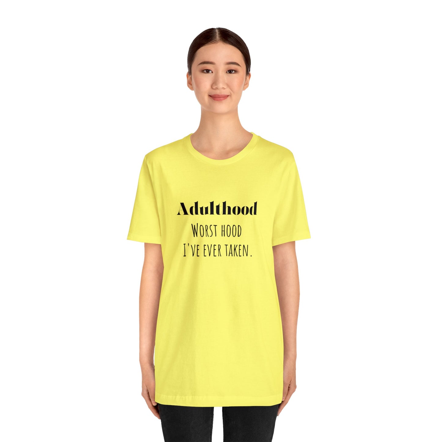 Adulthood shirt funny adulting shirt funny gift for her gift for him shirt Unisex Tee Retro T-Shirt best friend vacation shirt beach