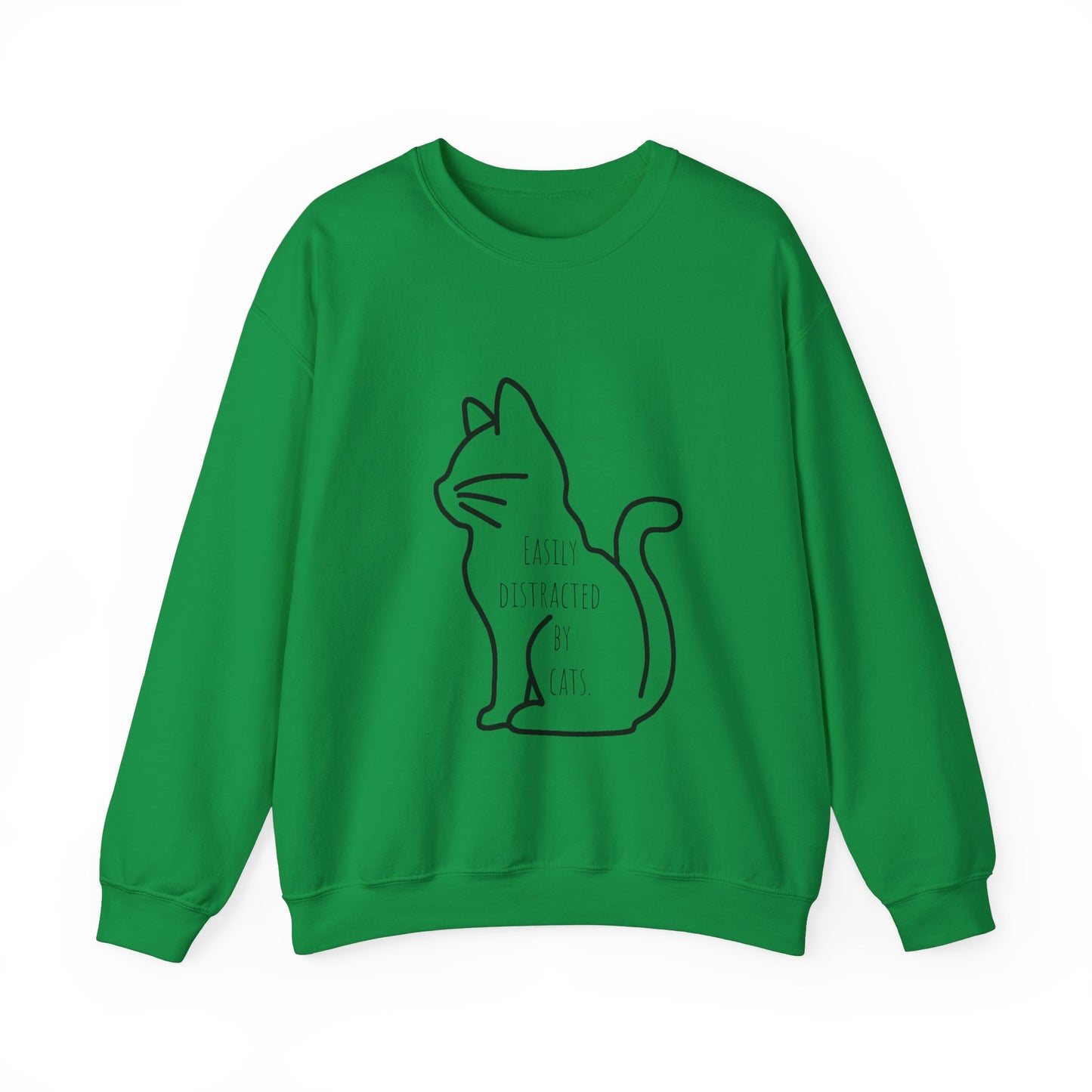 Easily distracted by cats Sweatshirt Christmas gift for cat lover funny cat sweater gift knitting gift for him gift for her best friend gift