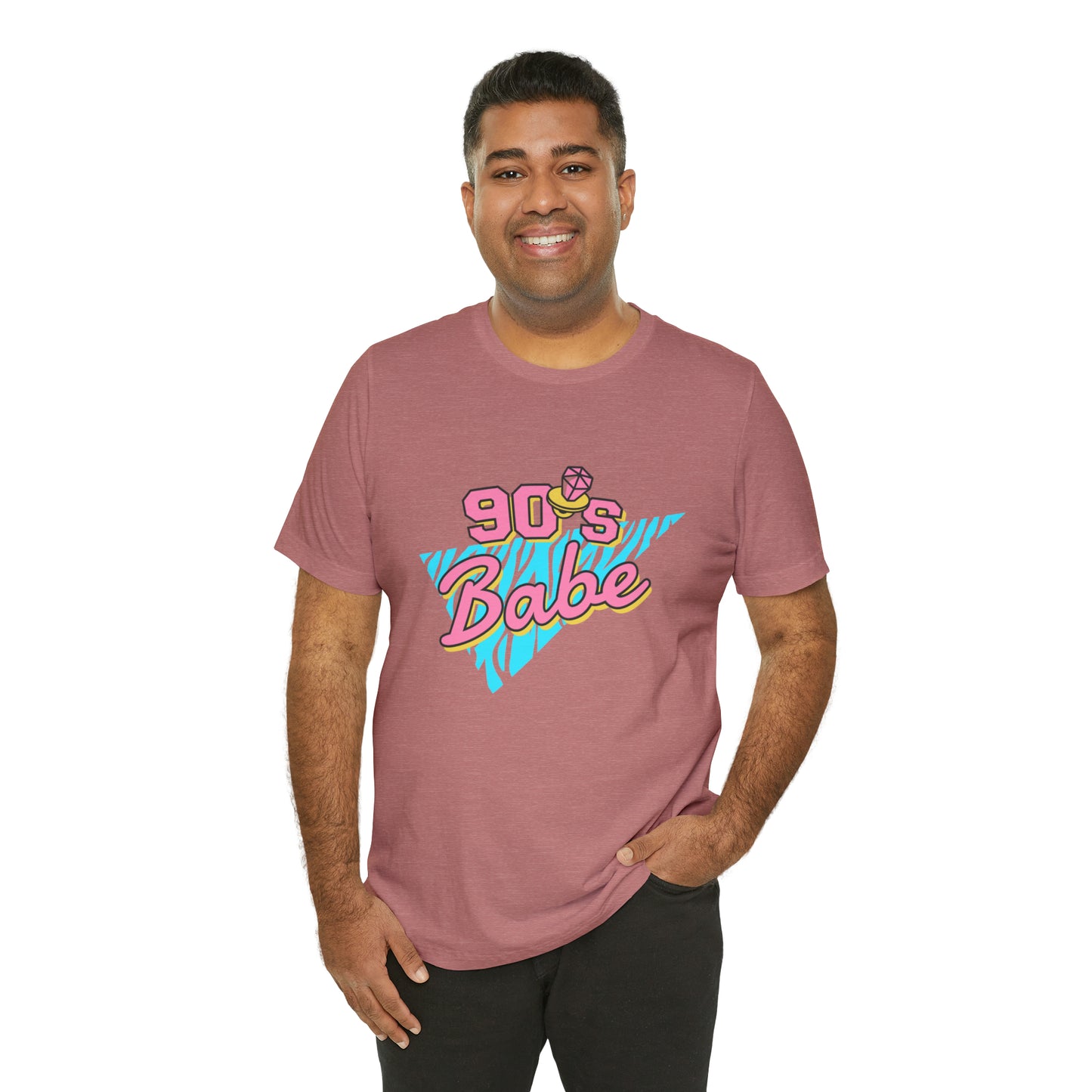 90's Babe shirt, gift for her, Christmas shirt, galantine gift best friend trip, Unisex Jersey Short Sleeve Tee