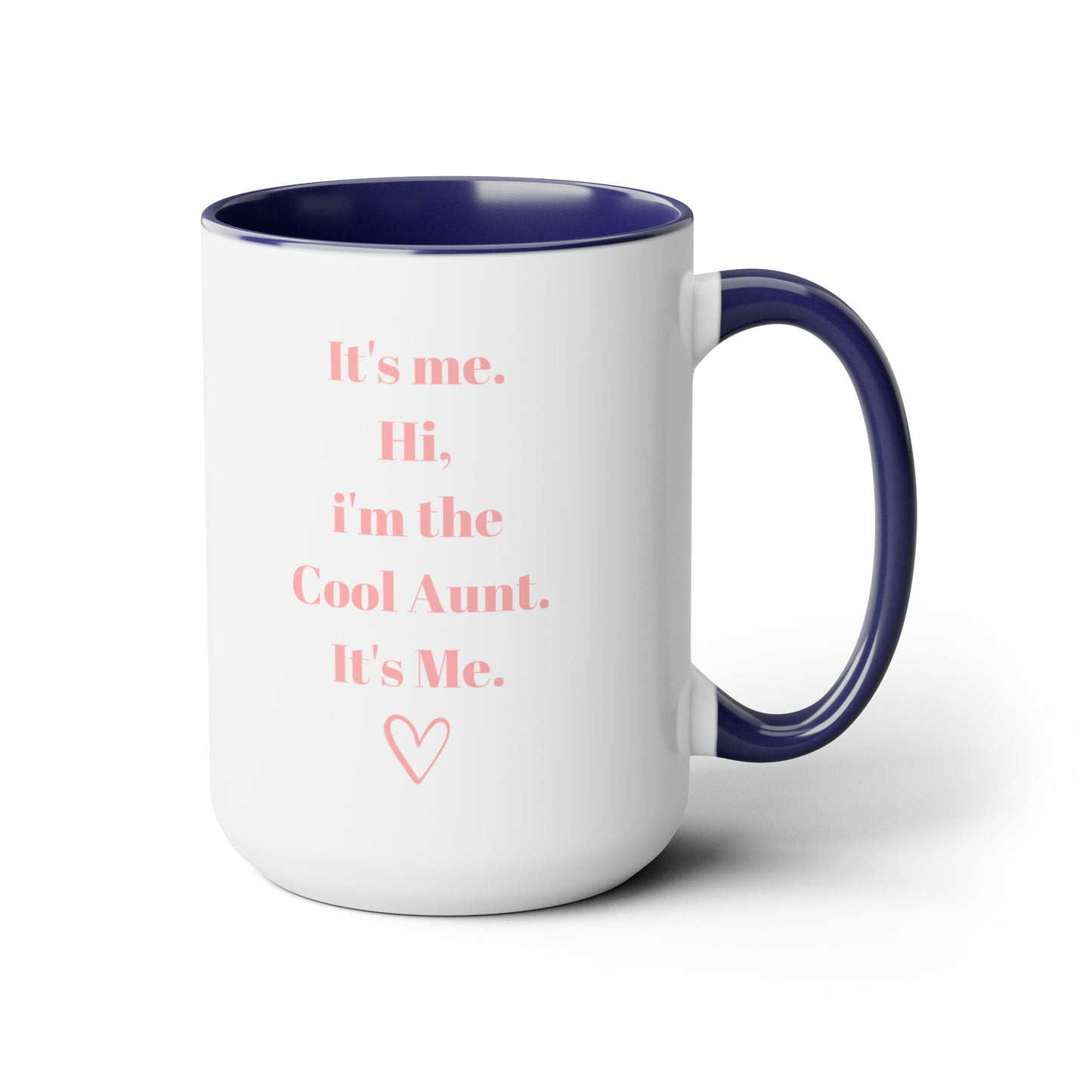 Cool aunt mug gift for auntie mug sister gift Coffee Mug pregnancy reveal gift heart mug gift for her Mug wife Coffee tea Christmasgift 15oz