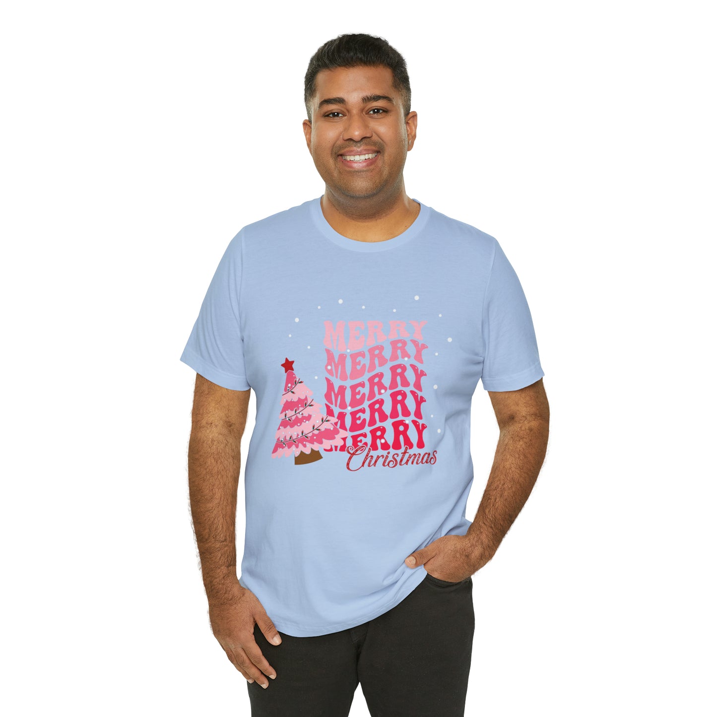 Festive AF shirt Pink Merry Bright Christmas Tshirt for Women Christmas Shirt Sweater Holiday Christmas gift for her gift for him unisex