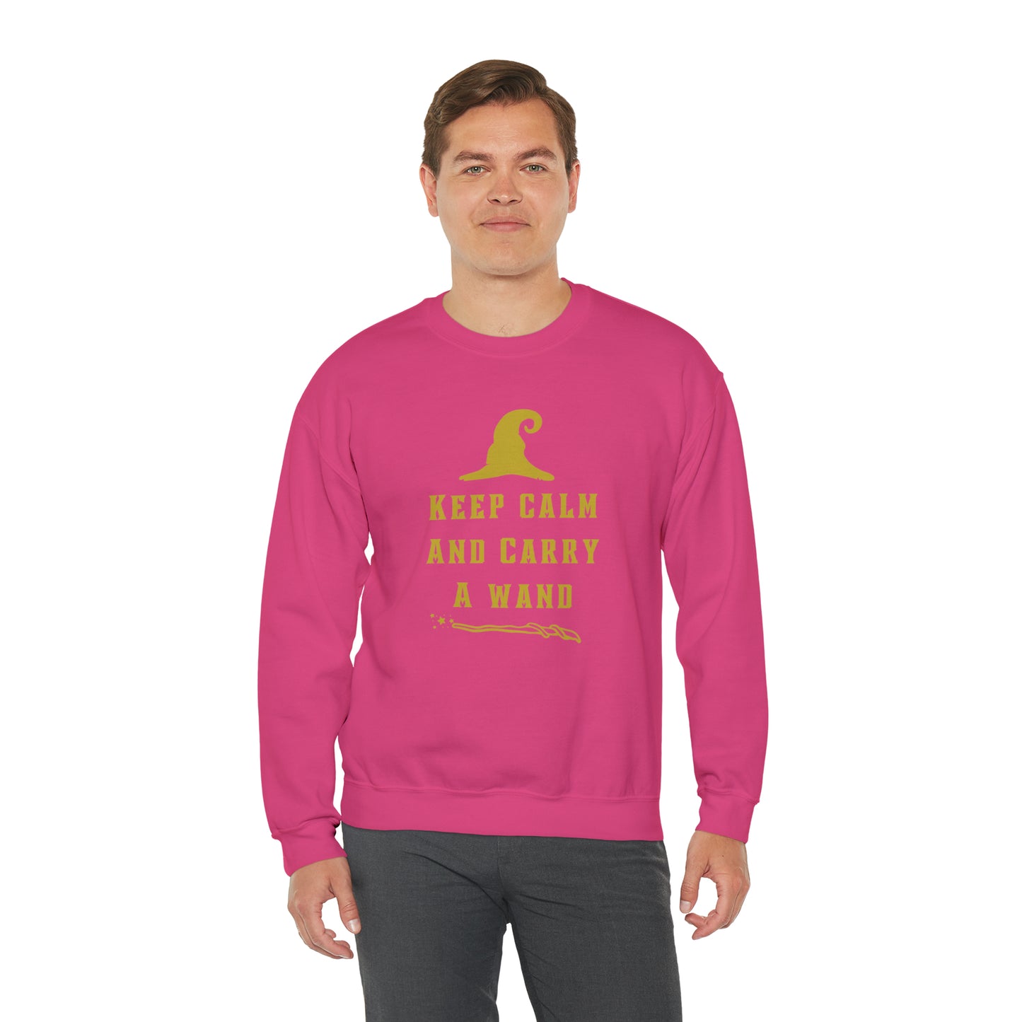 Mischief Manager Hogwarts sweater keep calm carry a wand sweatshirt Halloween sweater Universal Studios Christmas gift for her gift for him