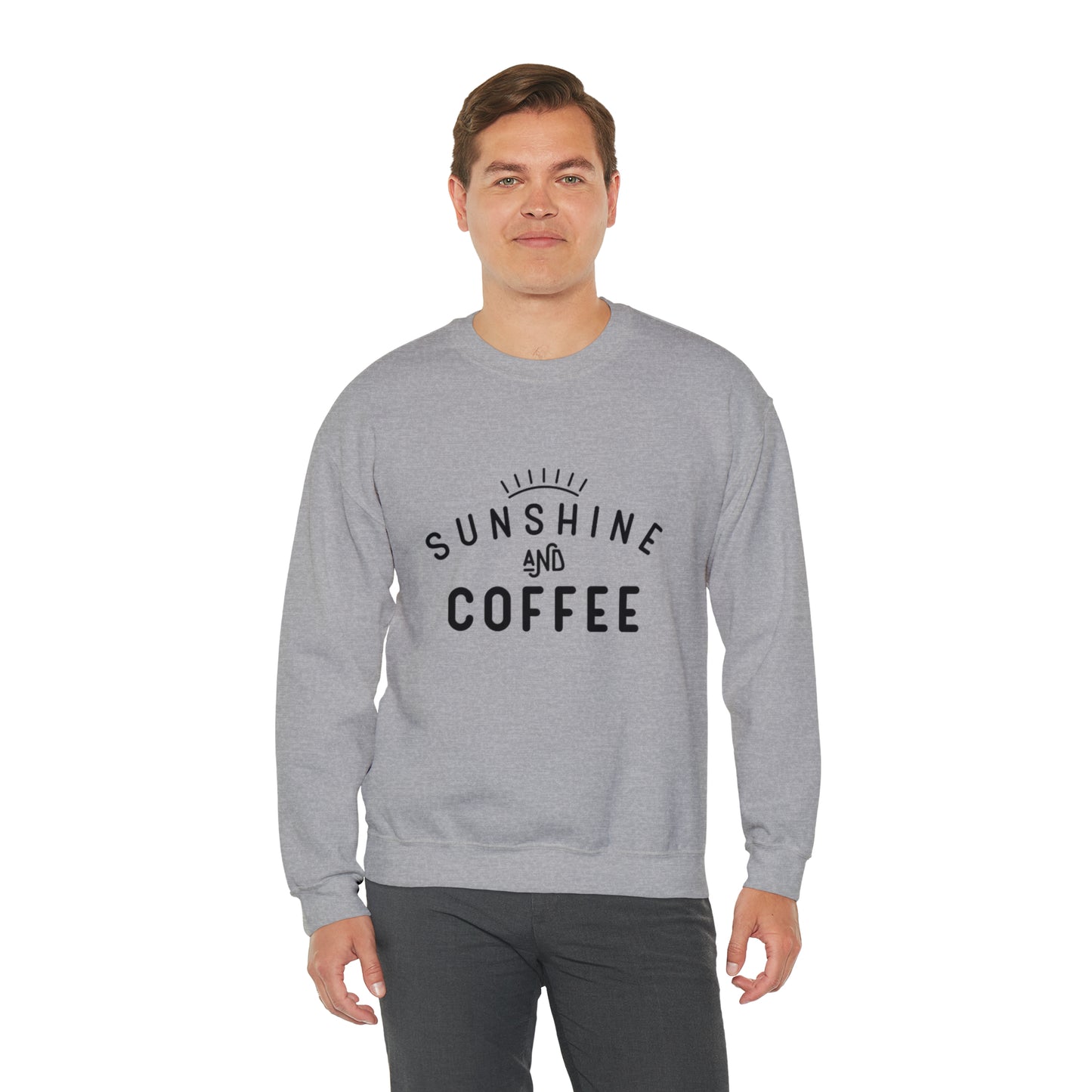 Sunshine and Coffee sweater, Mom sweatshirt, Gift for mom, Christmas gift for her, yoga wear for her, for him,Birthday gift for her,Ga