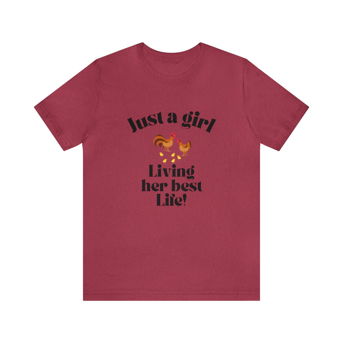 Just a girl who loves chickens shirt funny gift for her chicken shirt girlfriend shirt birthday Shirt Matching travel Tees farm life style