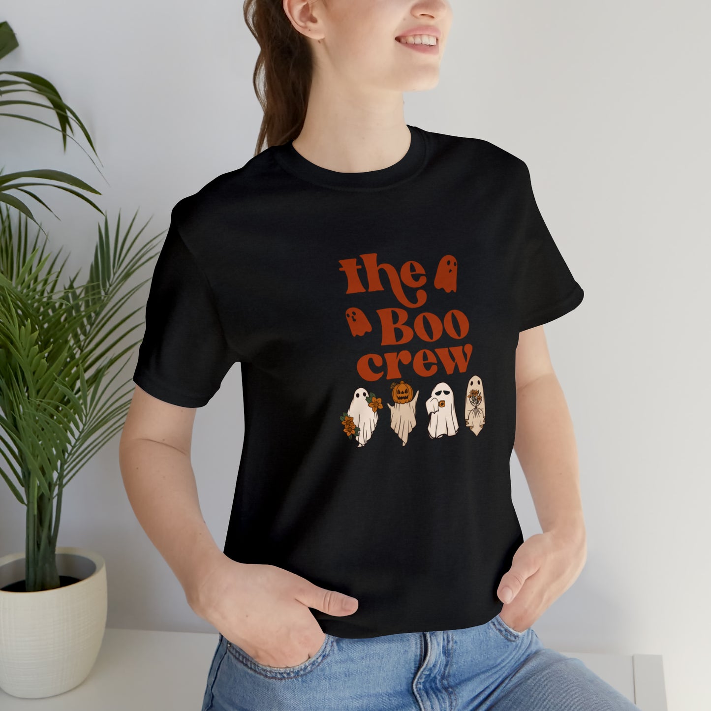 Halloween shirt,The boo crew tee,Hey boo ghost Halloween tshirt,Halloween Sweatshirt,Spooky Season T Shirt,Halloween Sweater,Christmas gift