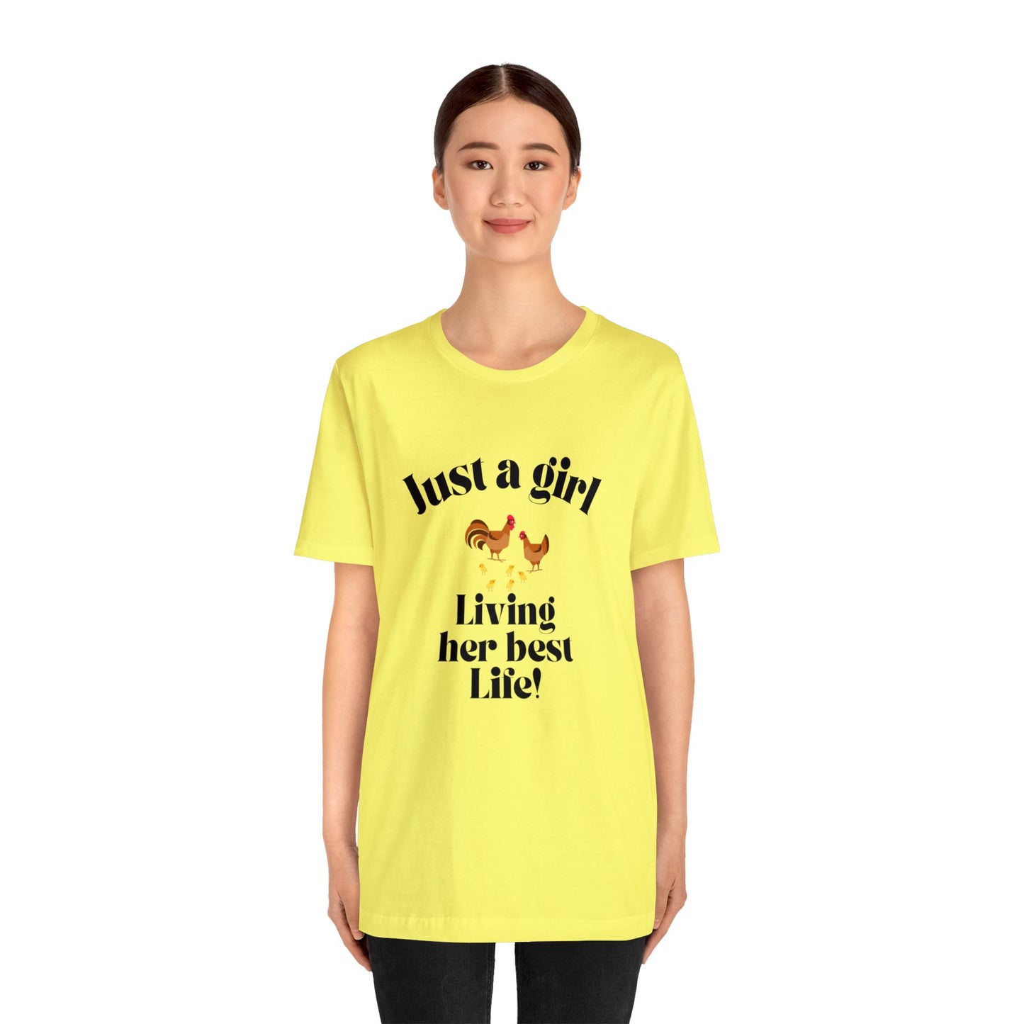 Just a girl who loves chickens shirt funny gift for her chicken shirt girlfriend shirt birthday Shirt Matching travel Tees farm life style