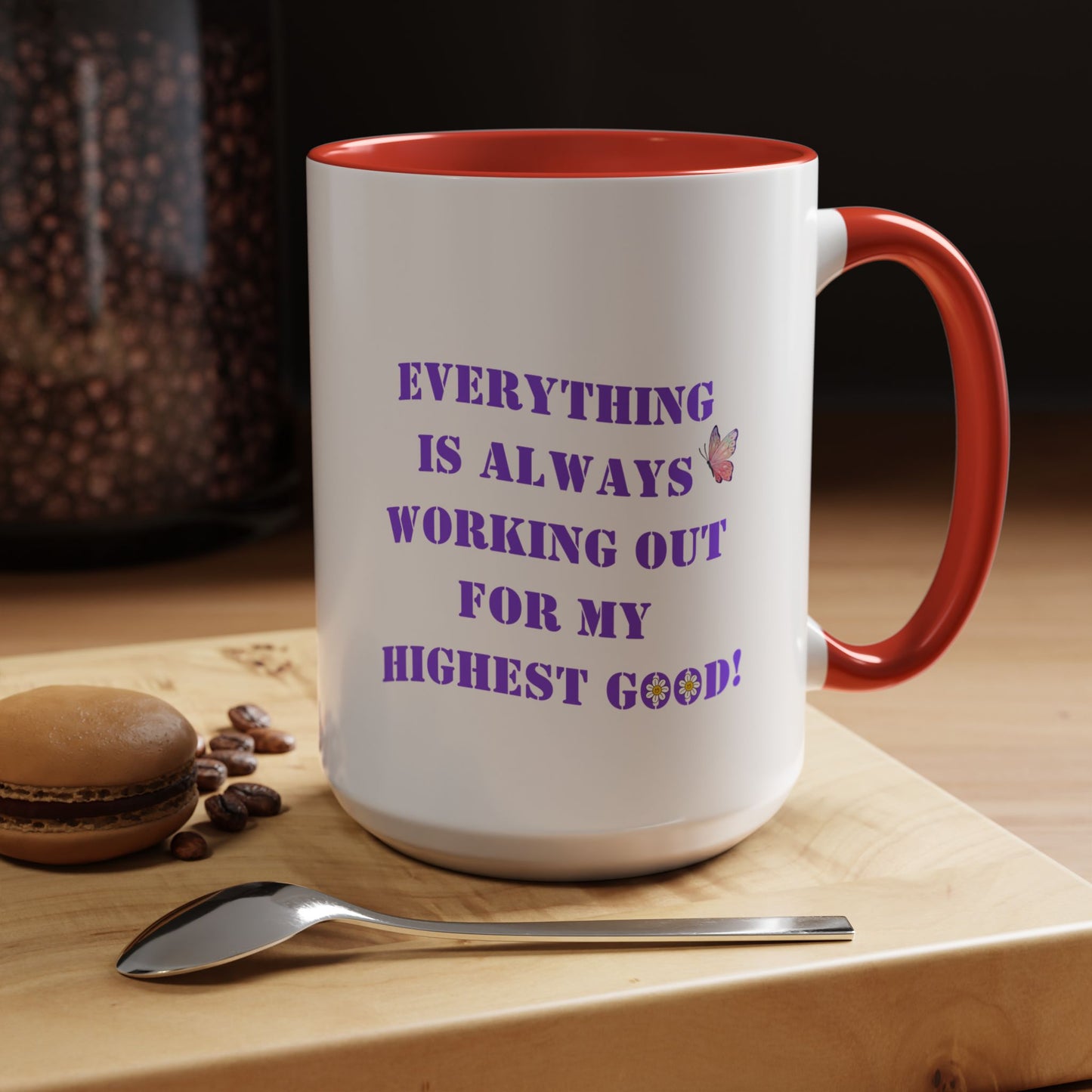 Everything is always working out for me mug Morning affirmation mug shining light mug Delulu mug Christmas gift for her gift for him bestie