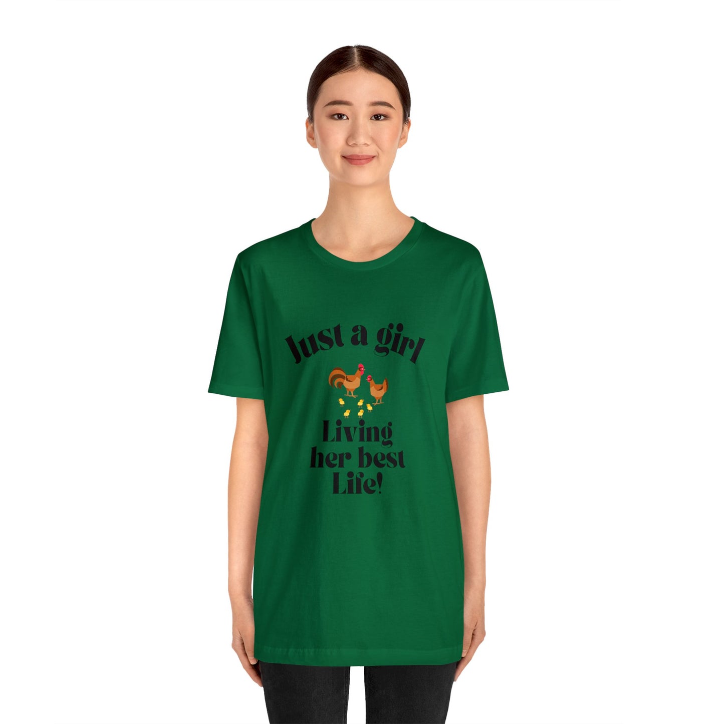 Just a girl who loves chickens shirt funny gift for her chicken shirt girlfriend shirt birthday Shirt Matching travel Tees farm life style