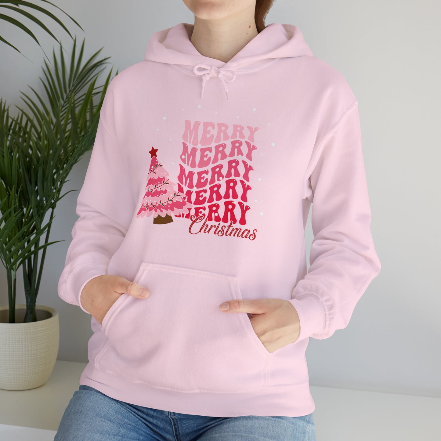 Festive AF hoodie blue Merry Bright Christmas Sweatshirt for Women Men Christmas Sweater Holiday Christmas gift for her gift for him