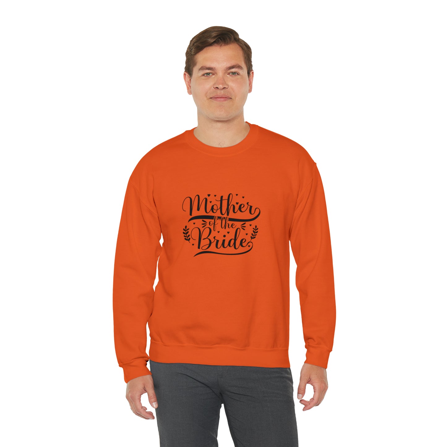 Mother of the bride sweatshirt, wedding attire, gift for Mom, bridal party clothes, yoga wear for her, for him, Birthday gift for her