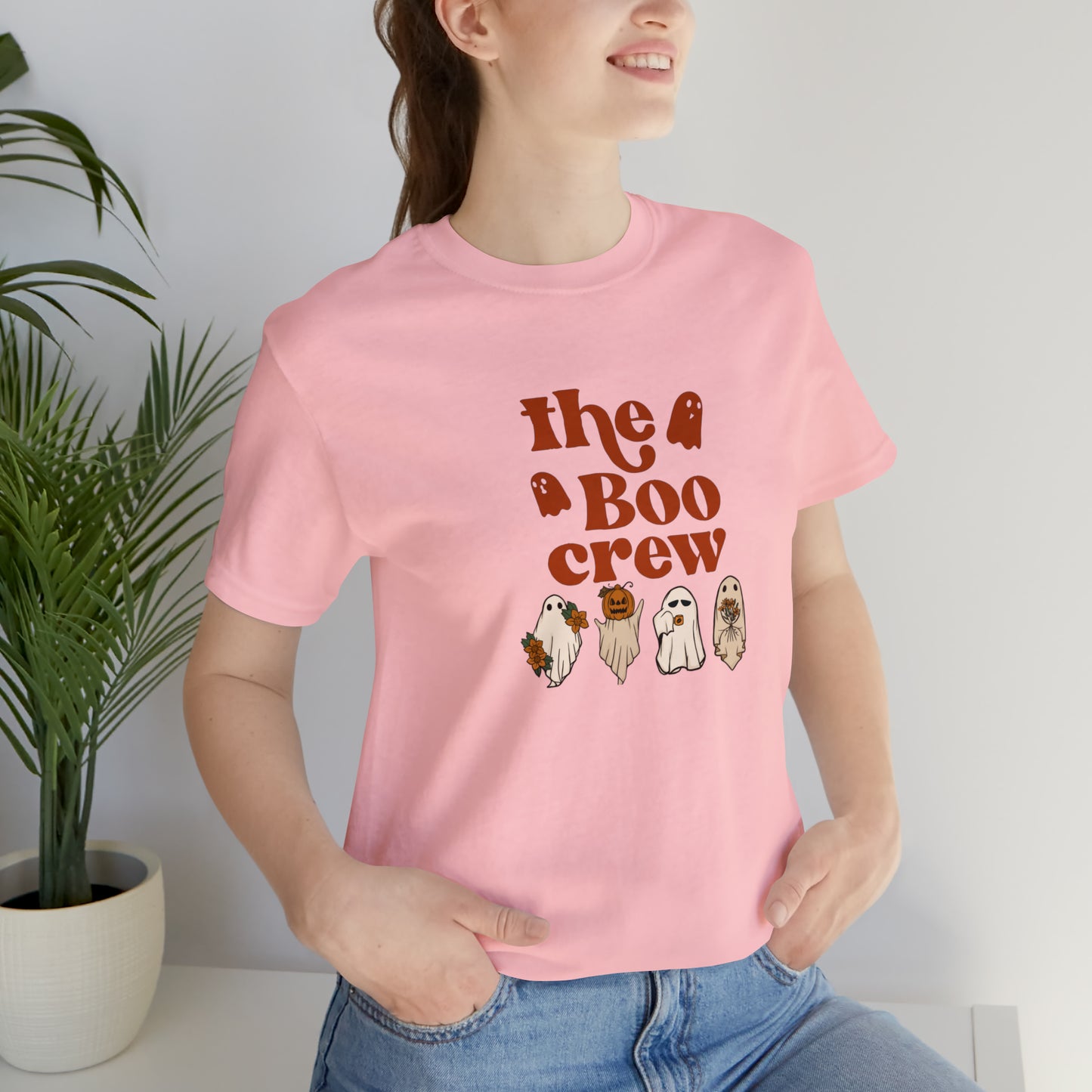 Halloween shirt,The boo crew tee,Hey boo ghost Halloween tshirt,Halloween Sweatshirt,Spooky Season T Shirt,Halloween Sweater,Christmas gift