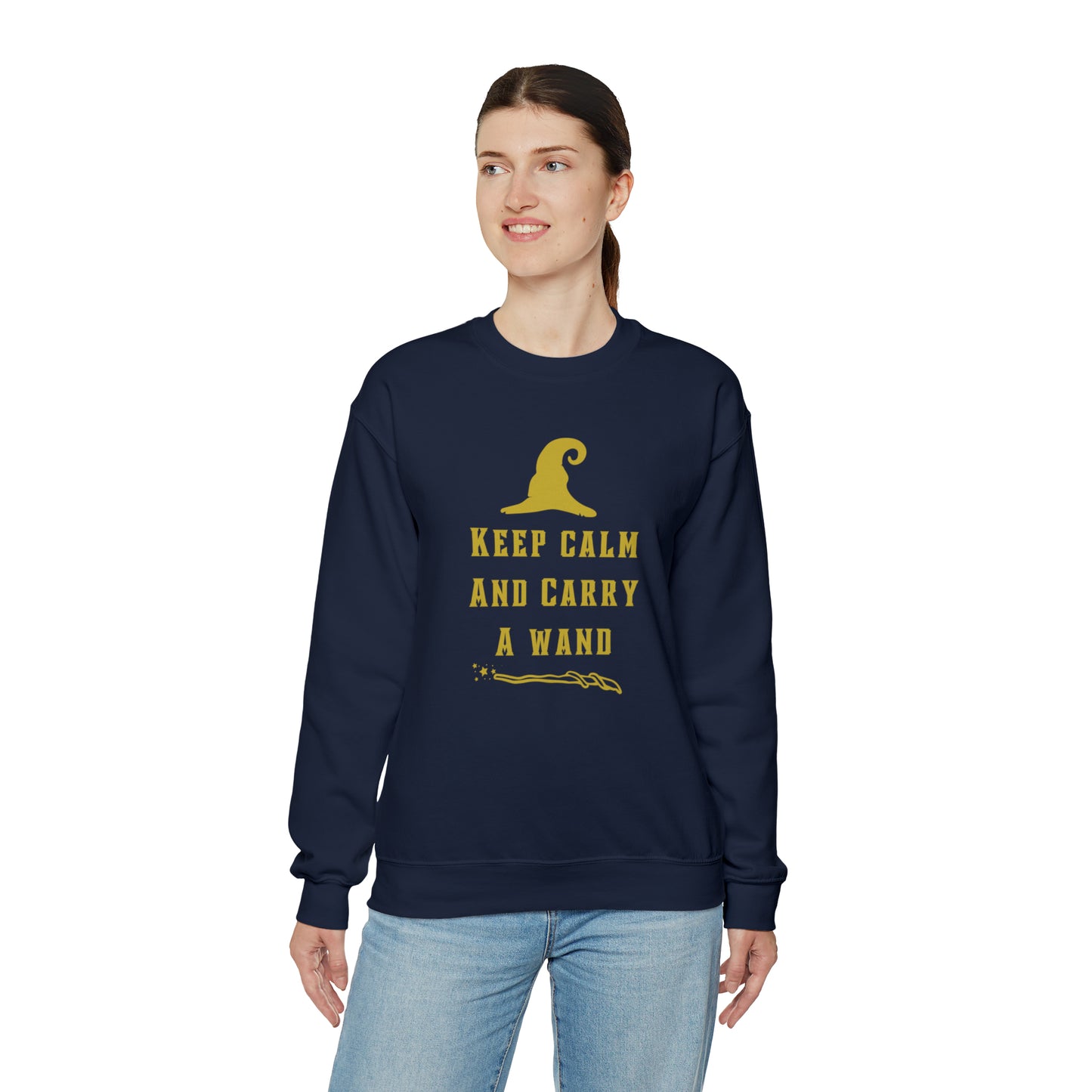 Mischief Manager Hogwarts sweater keep calm carry a wand sweatshirt Halloween sweater Universal Studios Christmas gift for her gift for him