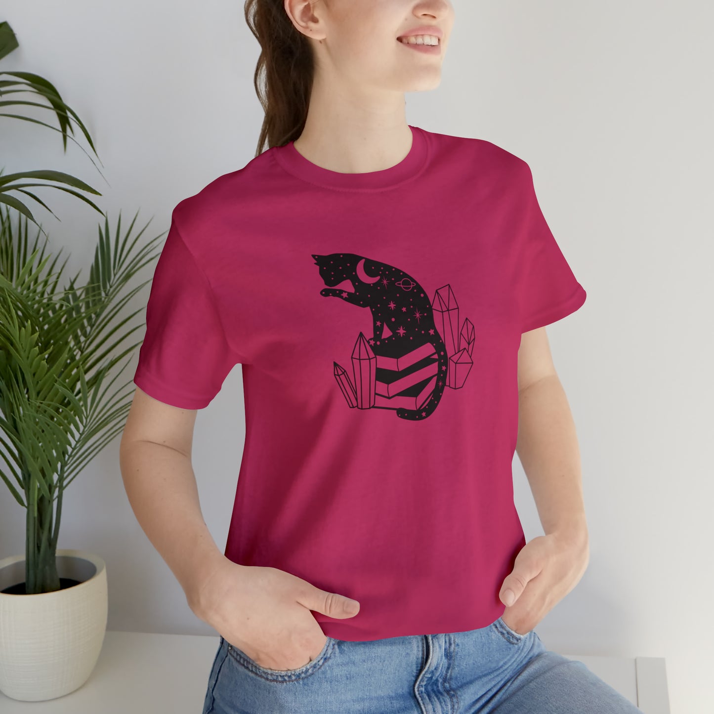 Cat lover tshirt book lover shirt crystal witchy cat Shirt Halloween Cat Sweatshirt Gift for Cat Lover Gift for Cat Mom Gift