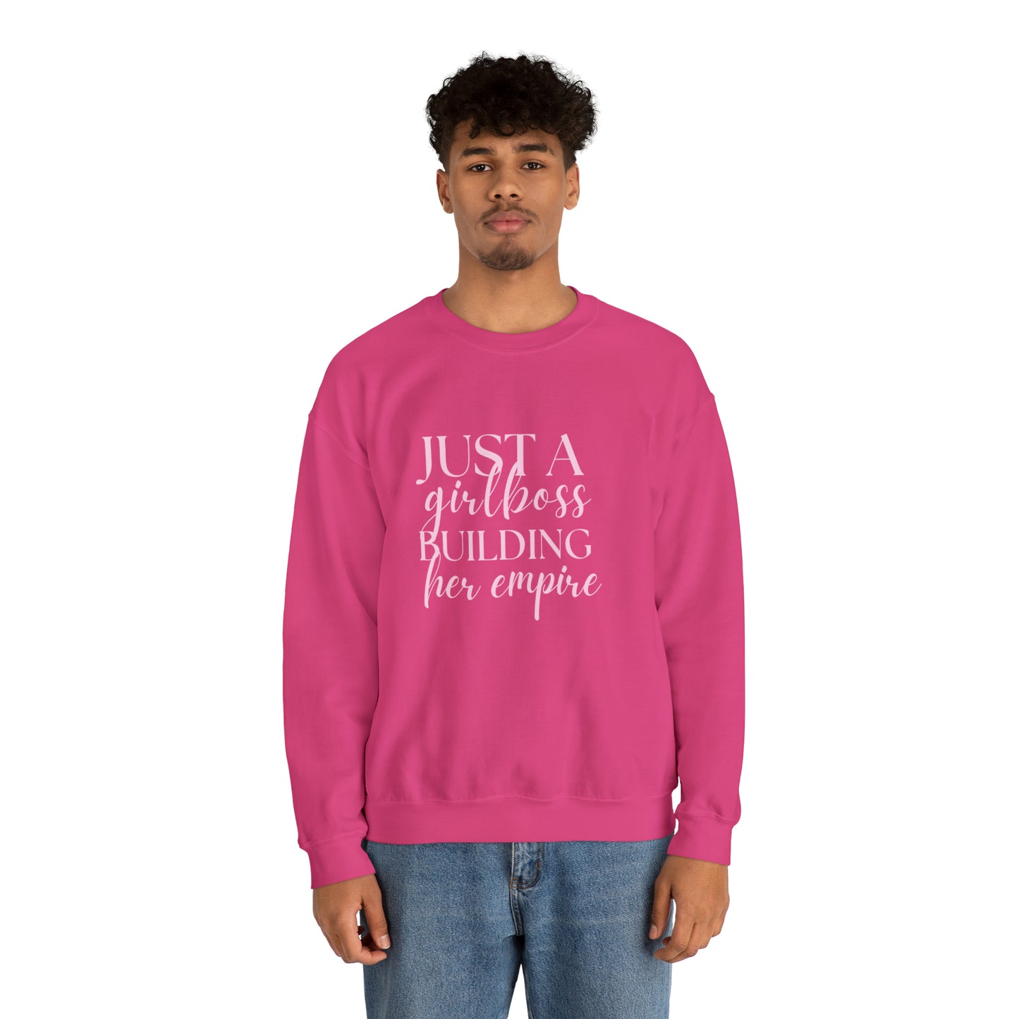 Boss Babe sweatshirt,Girlboss Sweatshirt, Just a girlboss building her empire, Bossbabe sweater,Christmas gift for her,Birthday gift