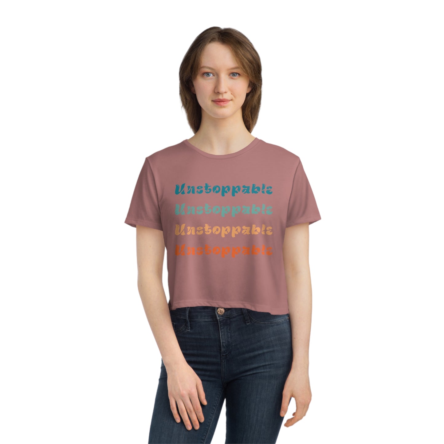 Unstoppable Crop top gift for her gift for him yoga crop top women T-shirt the universe is always on my side zen shirt Women's Cropped Tee