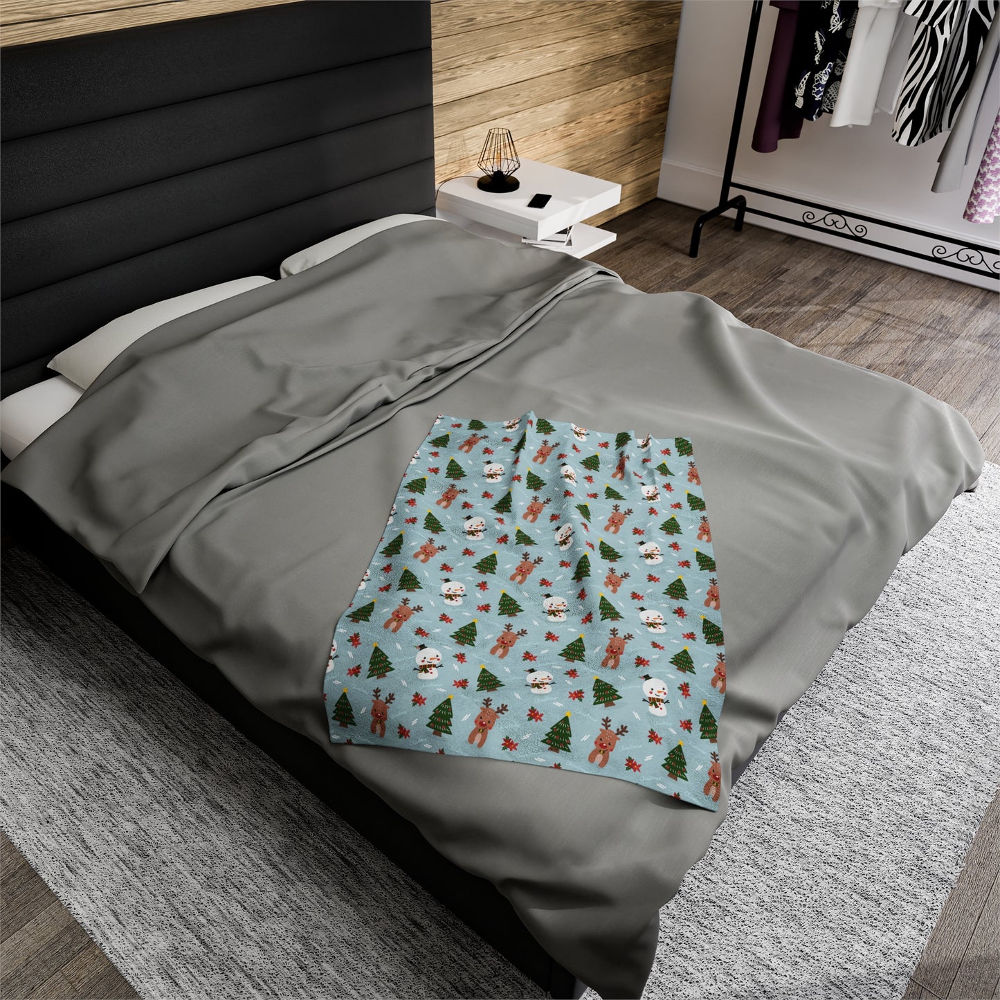 Snowman Christmas tree Blanket holiday blanket christmas movie watching blanket Merry christmas blanket Velveteen Plush Blanket