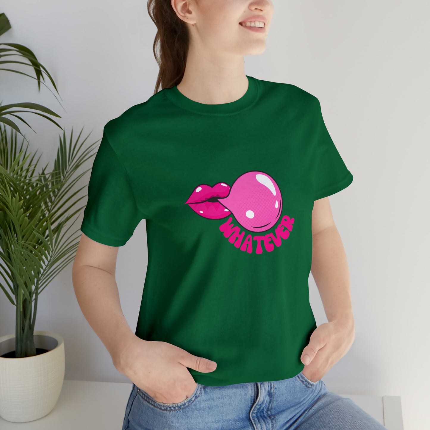 Whatever bubblegum T-Shirt Aesthetic Shirt Trendy Shirt Shirt With Words On Back Positive Gift for him Gift for her boho shirt hippie soul
