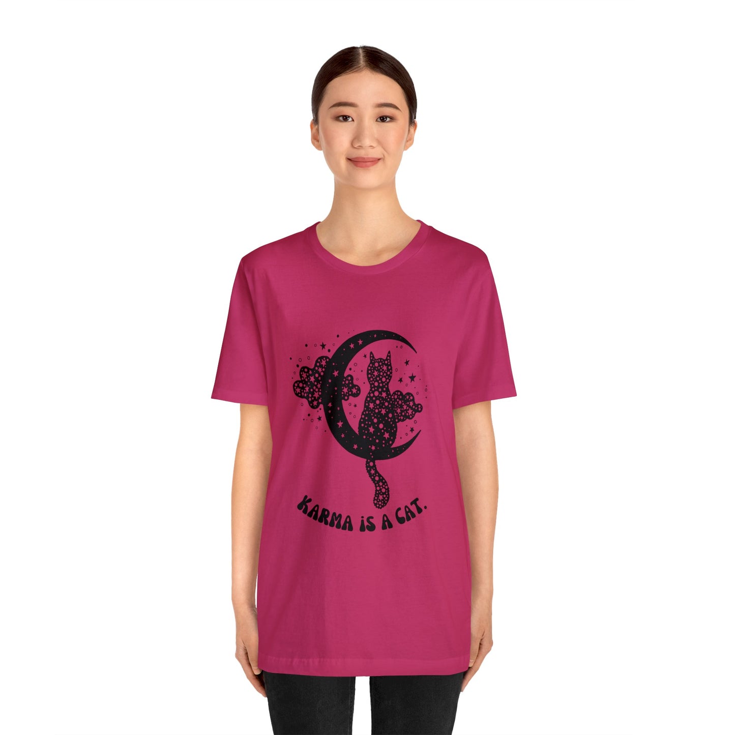 Karma is a cat shirt Cat lover tshirt book lover shirt Taylor witchy cat Shirt Halloween Cat Gift for Cat Lover Gift for Cat lover shirt