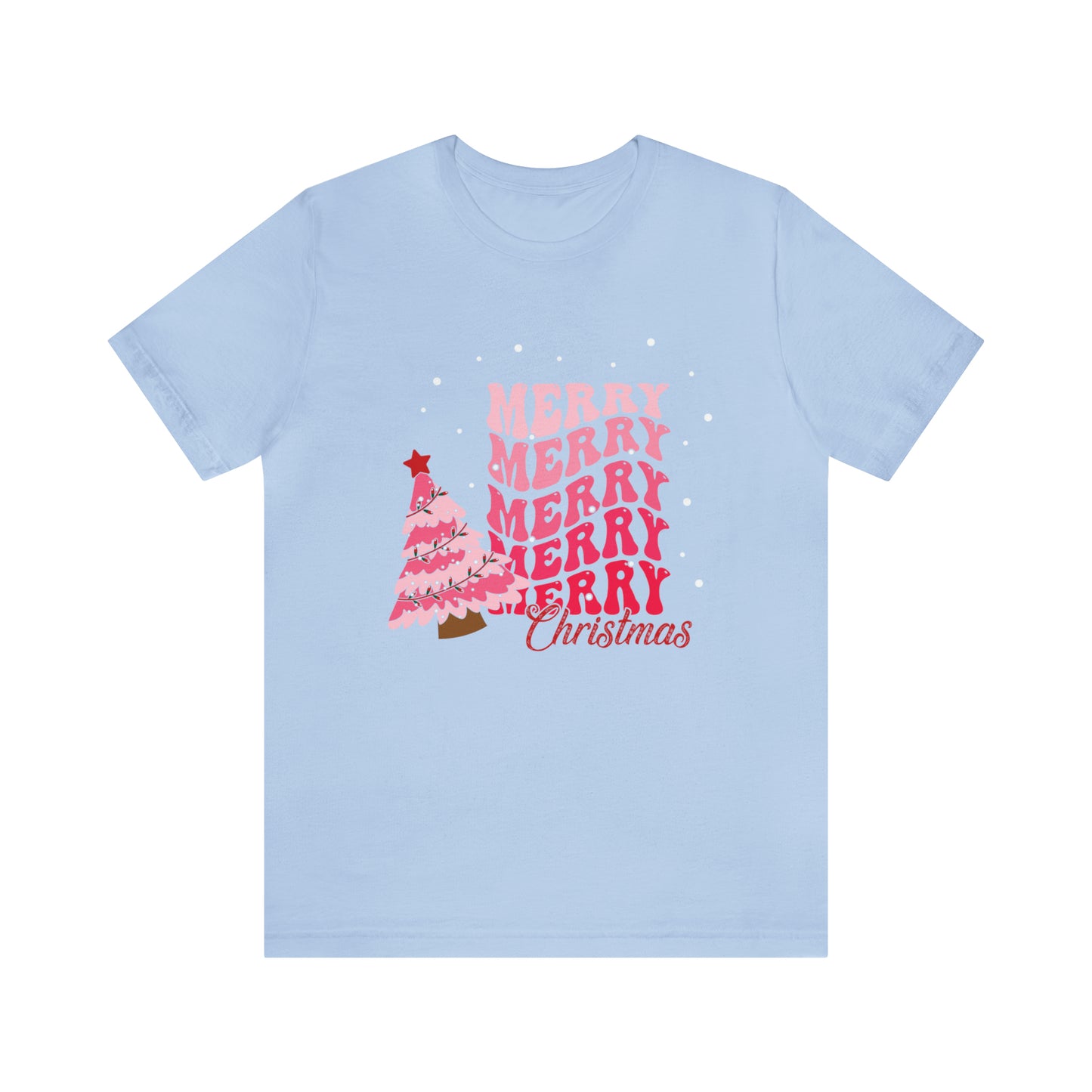 Festive AF shirt Pink Merry Bright Christmas Tshirt for Women Christmas Shirt Sweater Holiday Christmas gift for her gift for him unisex