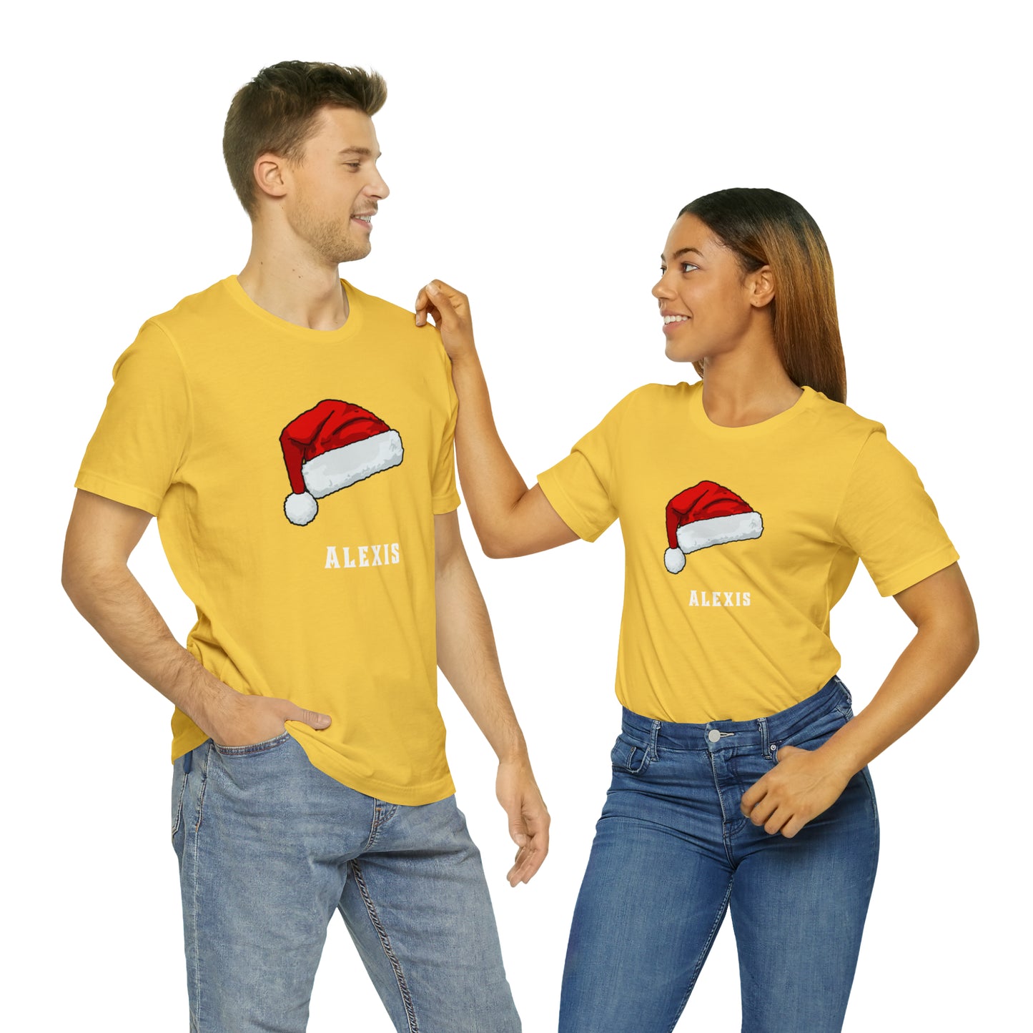 Matching Family Christmas Shirts, Santa claus Hat family tshirts Family Christmas Shirt, Matching Xmas Tees Custom Christmas T shirt photos