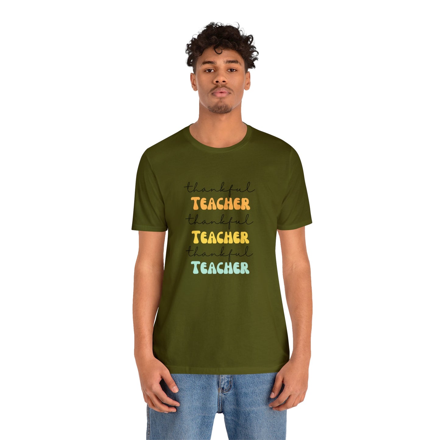 Thankful teacher shirt tiny humans teacher appreciation gift Thanksgiving shirt gift for her gift for him Unisex Tee Christmas gift