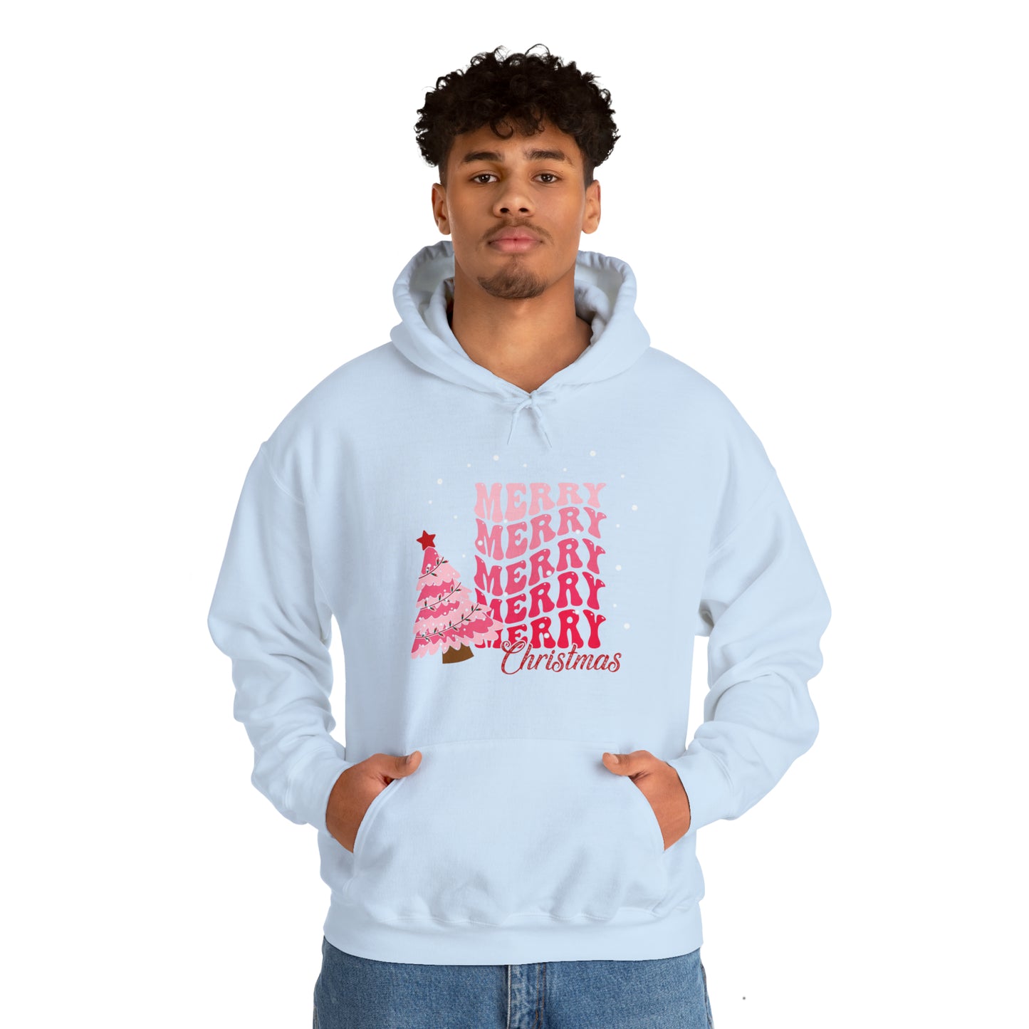 Festive AF hoodie blue Merry Bright Christmas Sweatshirt for Women Men Christmas Sweater Holiday Christmas gift for her gift for him