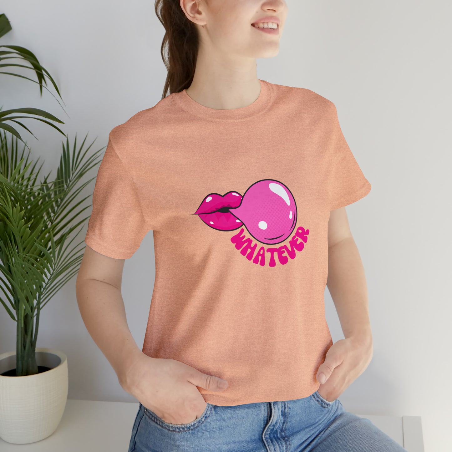 Whatever bubblegum T-Shirt Aesthetic Shirt Trendy Shirt Shirt With Words On Back Positive Gift for him Gift for her boho shirt hippie soul