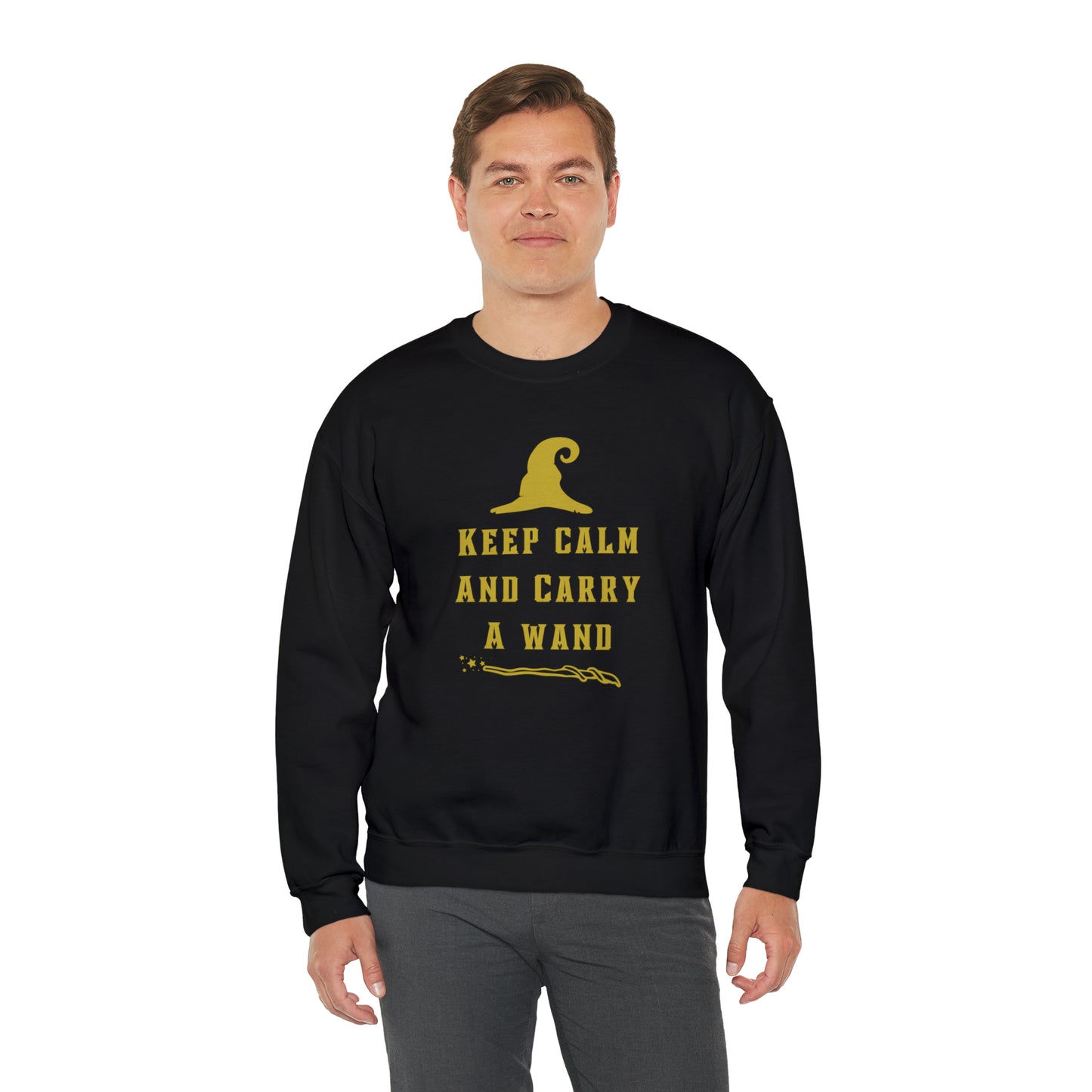 Mischief Manager Hogwarts sweater keep calm carry a wand sweatshirt Halloween sweater Universal Studios Christmas gift for her gift for him
