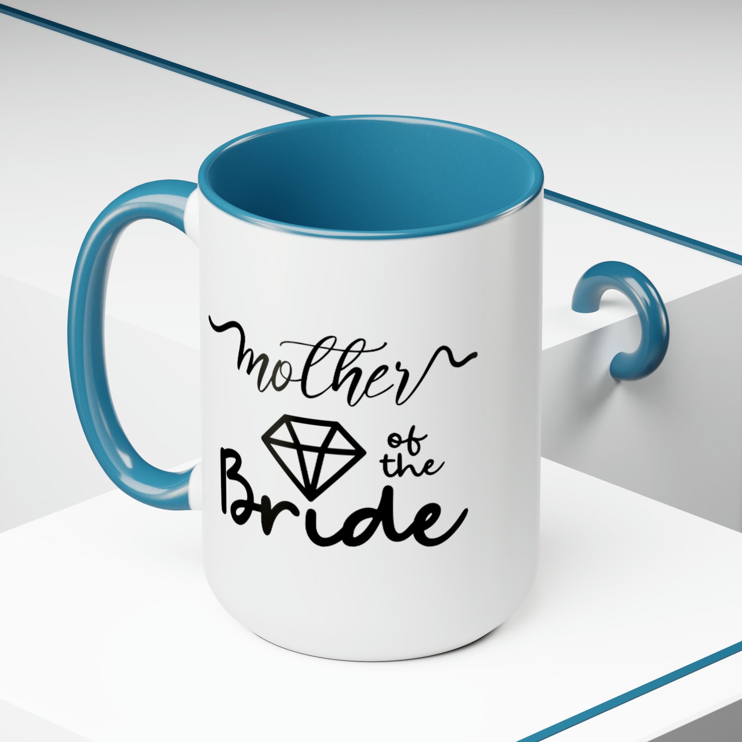 Mother of the bride Mug, Two-Tone Coffee Mugs, 15oz, gift for mom