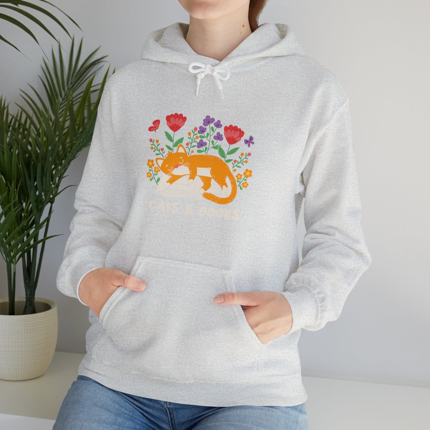 Cat Mom Shirt Cat Lover Tee Cute Book Cat Shirt Floral Book Shirt Book Lover Sweatshirt Reader Bookish Tee Cat Themed Gift For Women for men