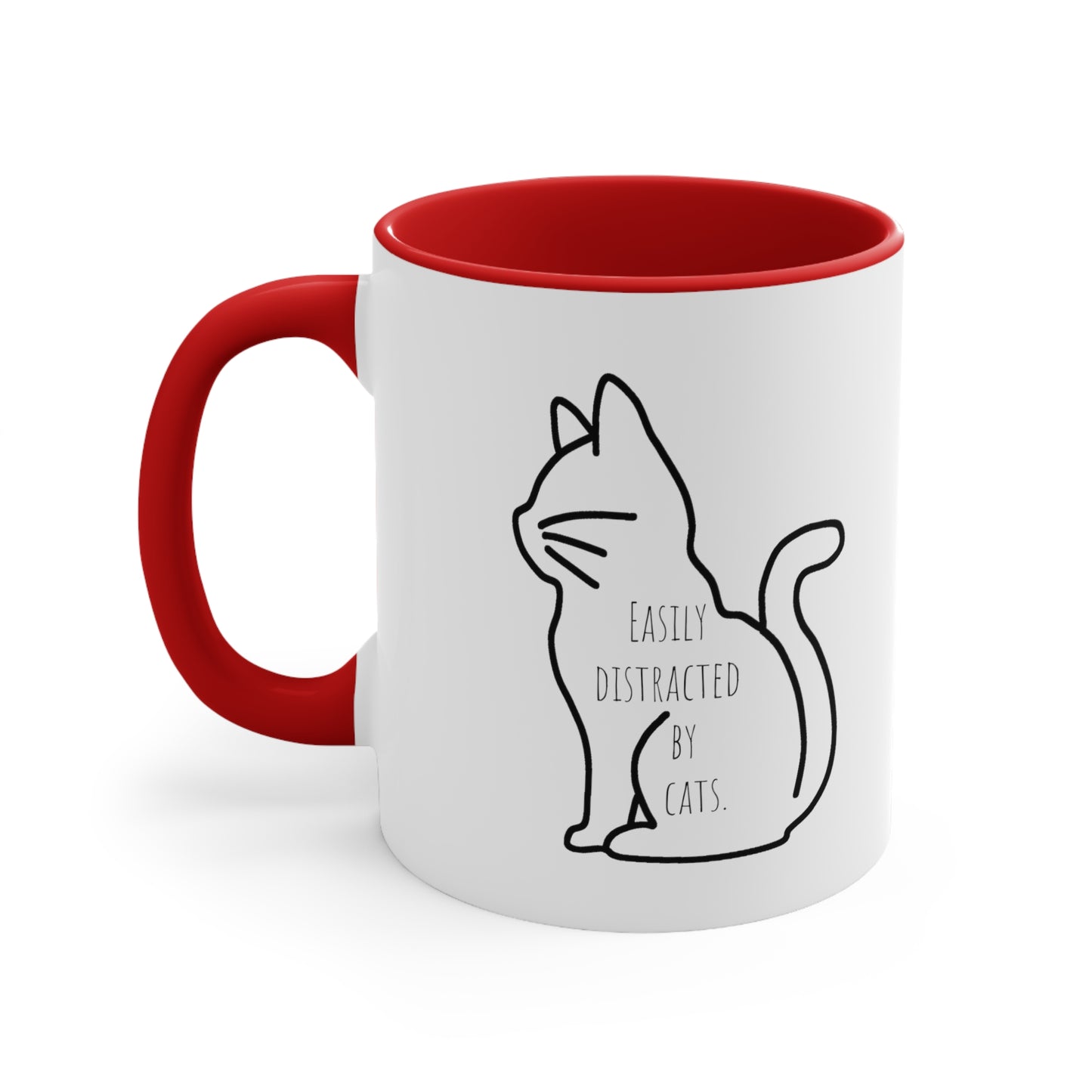 Easily distracted by cats mug 11oz gift Christmas gift for her gift favorite aunt gift coffee lover gift tea gift for her coffee Mug 11oz