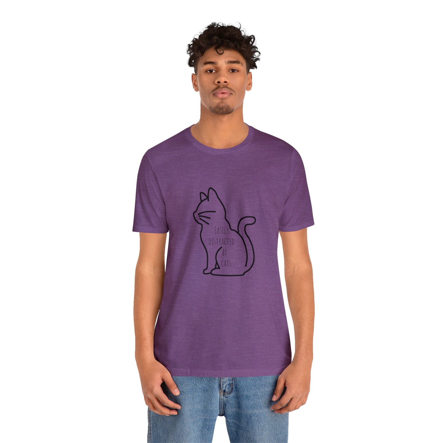 Easily distracted by cats Funny Cat lover shirt anime cat Shirt karma is a cat Gift for Cat Lover Gift for Cat Mom Gift cat dad shirt