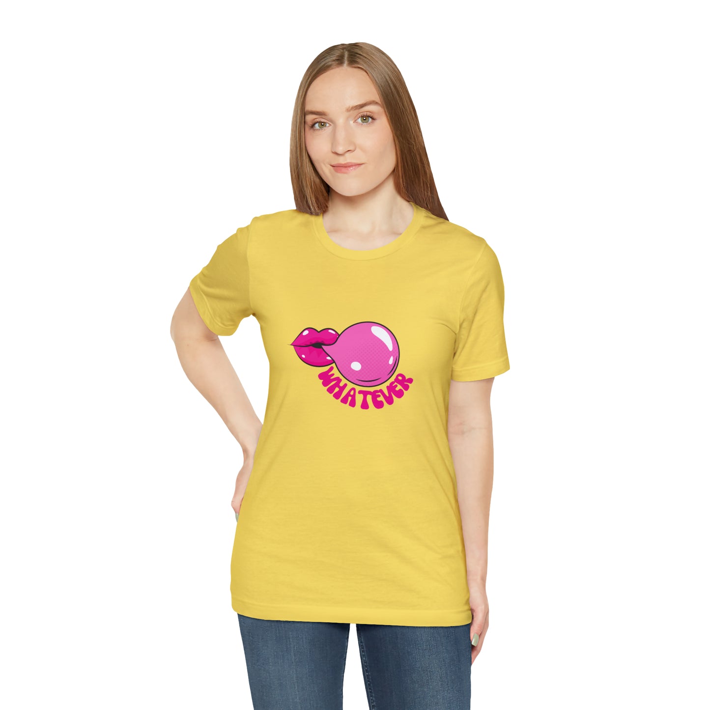 Whatever bubblegum T-Shirt Aesthetic Shirt Trendy Shirt Shirt With Words On Back Positive Gift for him Gift for her boho shirt hippie soul