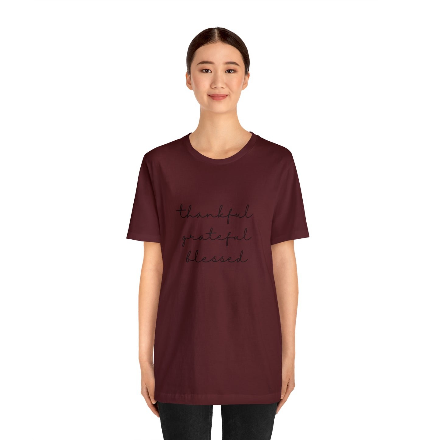 Thankful grateful blessed shirt give thanks Tshirt Thankful Shirt Women's Thanksgiving Cute Thanksgiving Shirt Fall Clothing Thankful Family