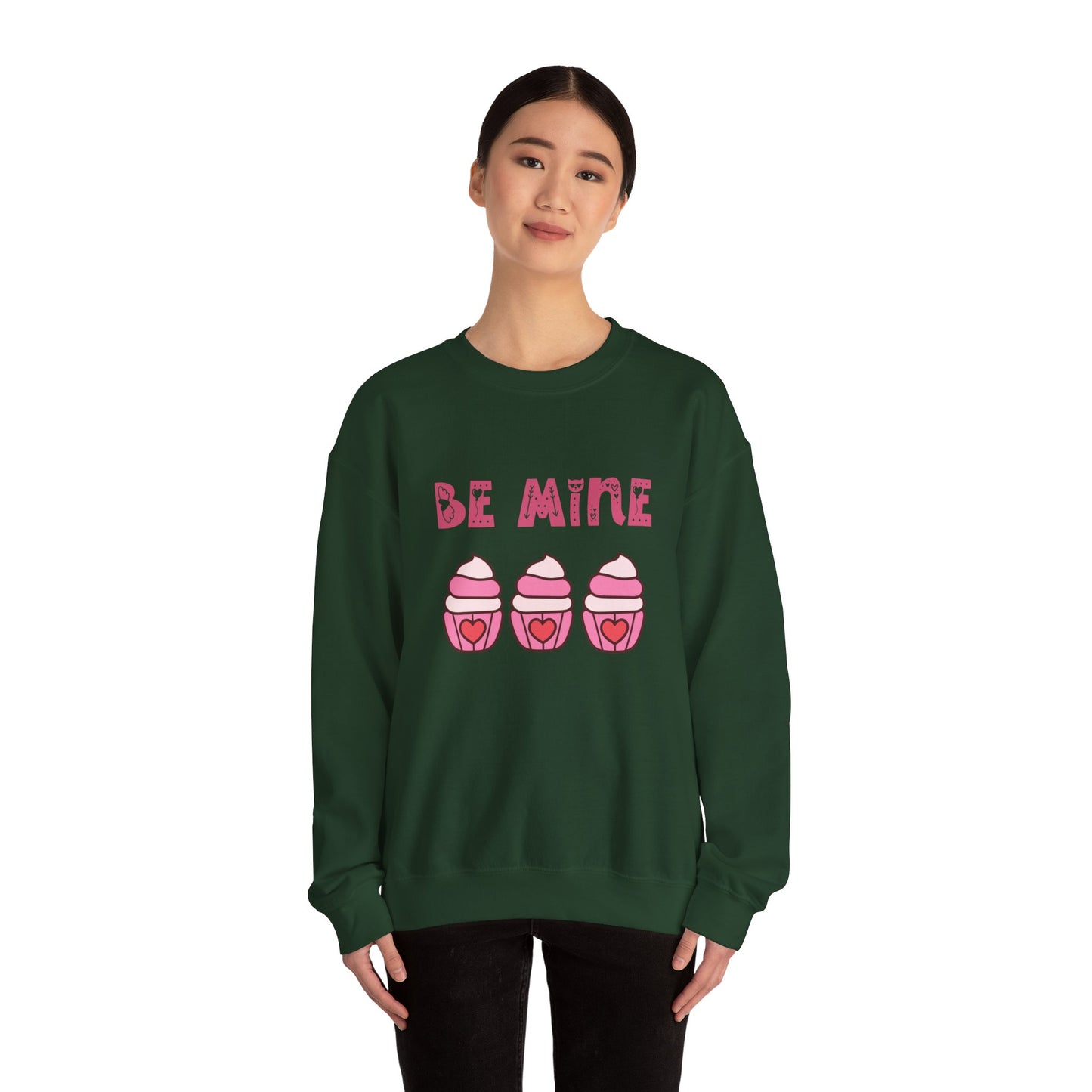 Be mine cupcake sweater valentines Day sweatshirt love sweater galentine's day gift best friend gift Unisex gift cupcake sweatshirt