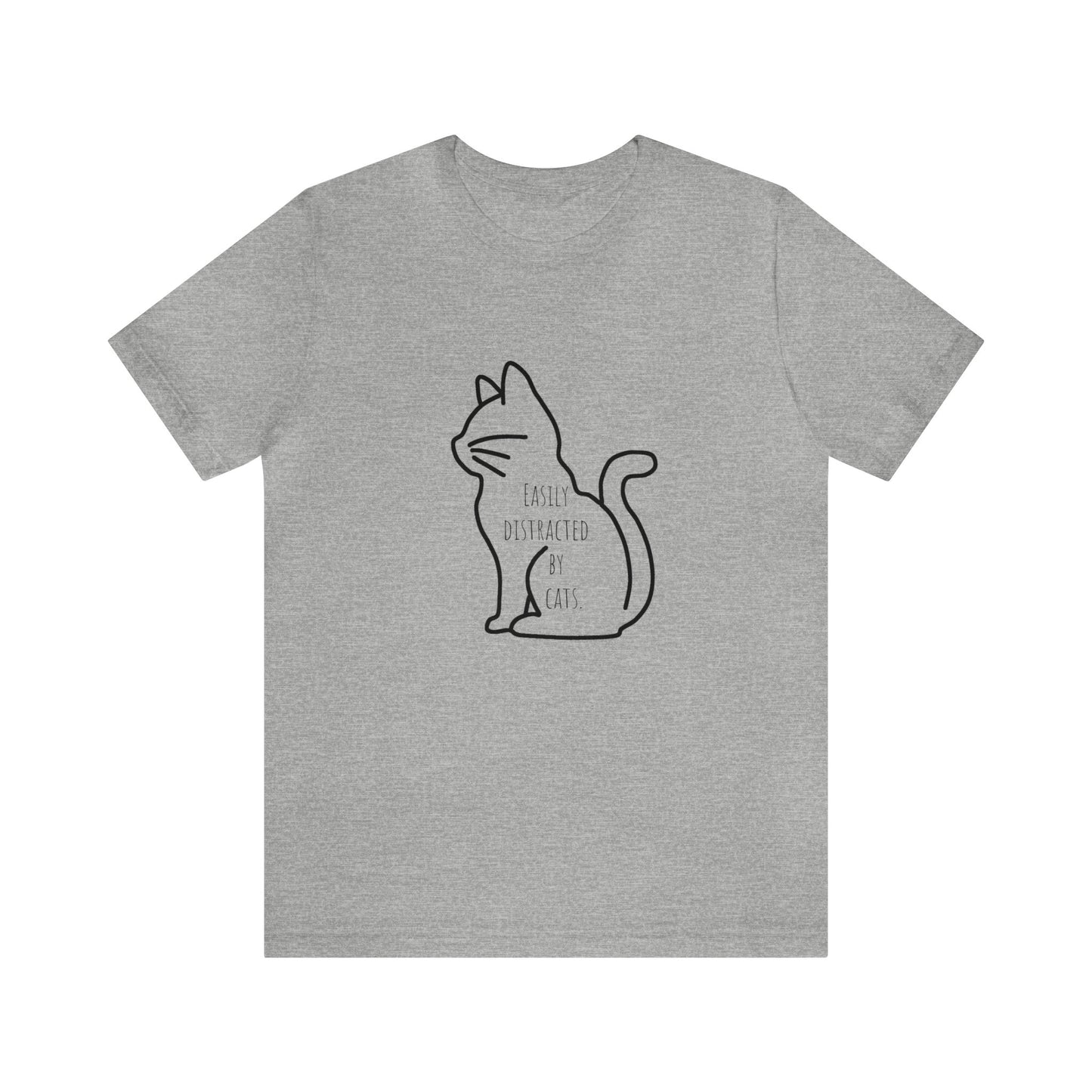 Easily distracted by cats Funny Cat lover shirt anime cat Shirt karma is a cat Gift for Cat Lover Gift for Cat Mom Gift cat dad shirt