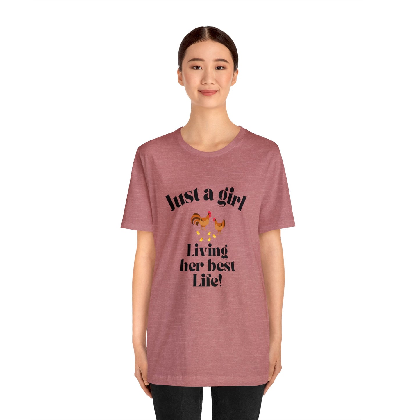 Just a girl who loves chickens shirt funny gift for her chicken shirt girlfriend shirt birthday Shirt Matching travel Tees farm life style