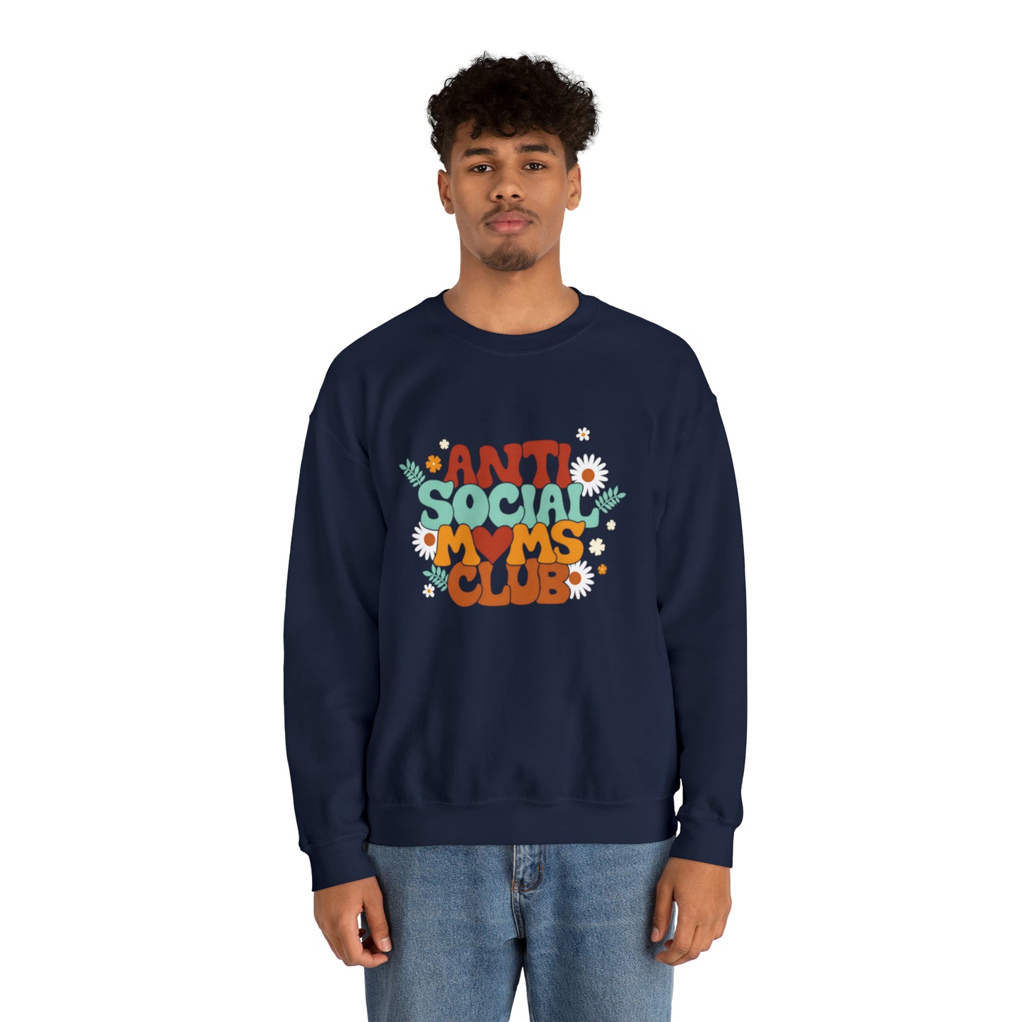 Anti social moms club sweatshirt, Mama Mother Mom sweatshirt, Gift for mom, Christmas gift for her,for him,Birthday gift for her