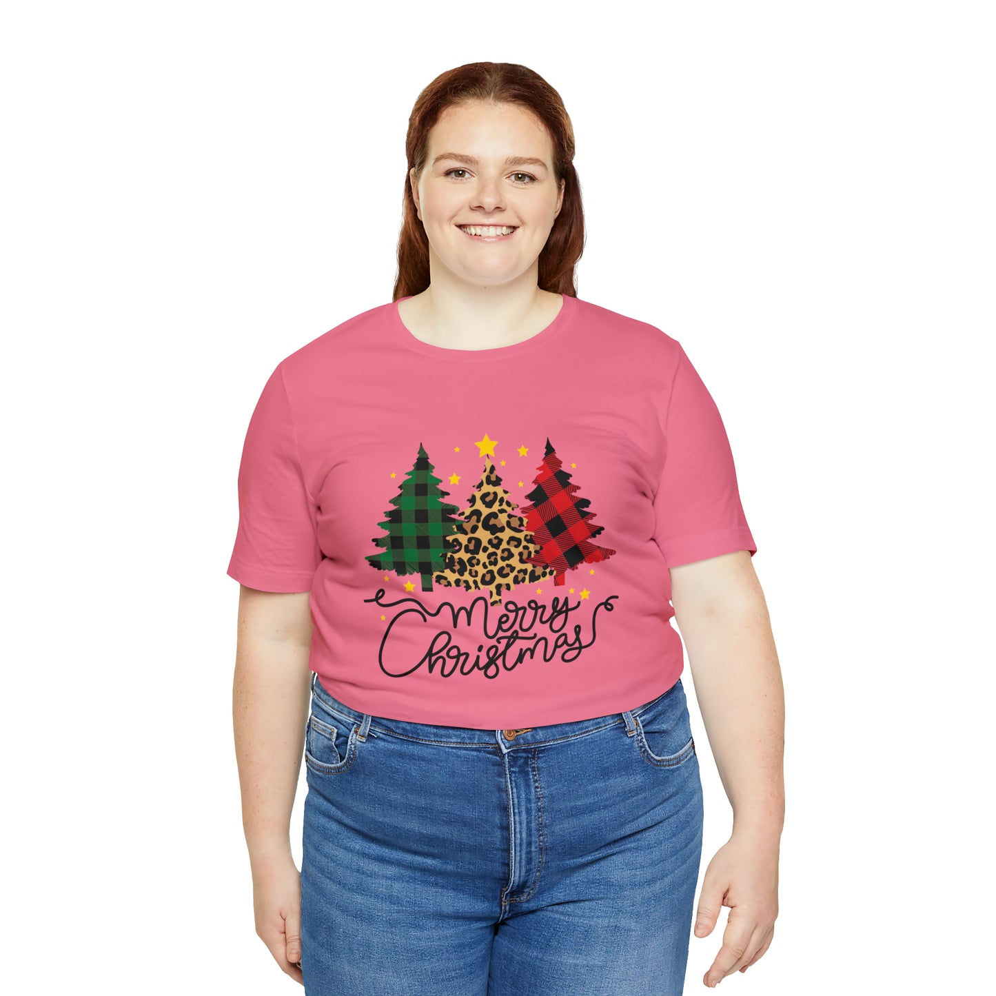 Festive AF shirt Pink Merry Bright Christmas Tshirt for Women Men Christmas Shirt Sweater Holiday Christmas gift for her gift for him Plaid