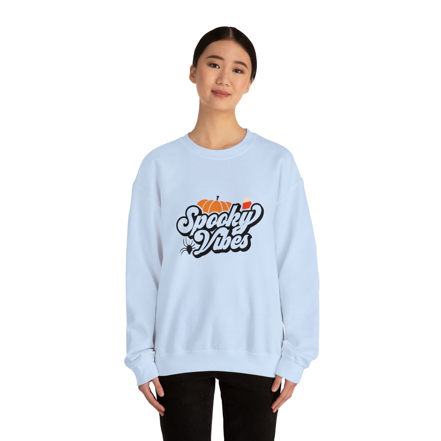 Spooky vibes sweater Halloween sweater ghost fall leaves sweater Halloween Sweatshirt shirt Era Tour sweater best friend gift Unisex gift