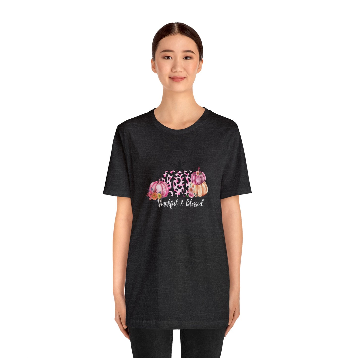 Thankful pumpkin shirt thankful grateful blessed shirt give thanks Tshirt Thankful Shirt Women's Thanksgiving Shirt Fall Clothing Thankful