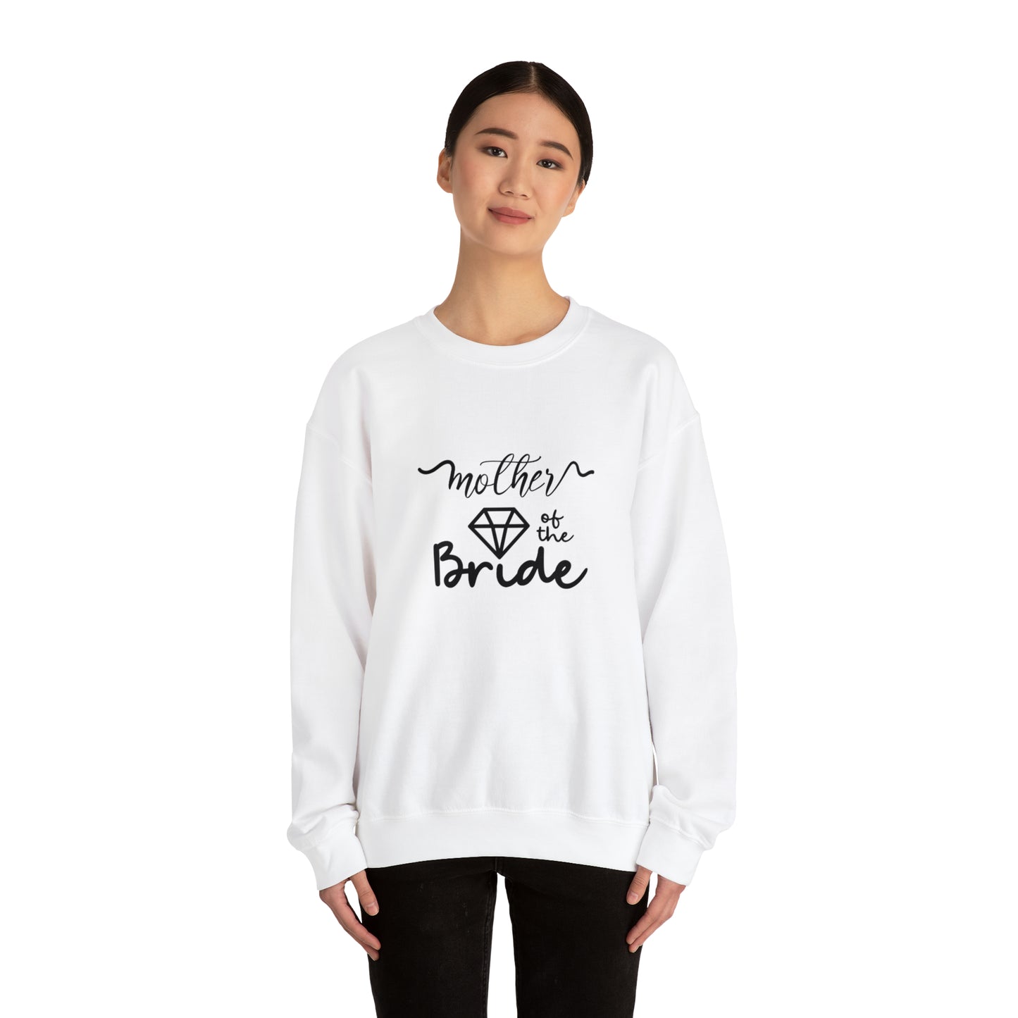 Mother of the bride sweatshirt, wedding attire, gift for Mom, bridal party clothes, yoga wear for her, for him,Birthday gift for her