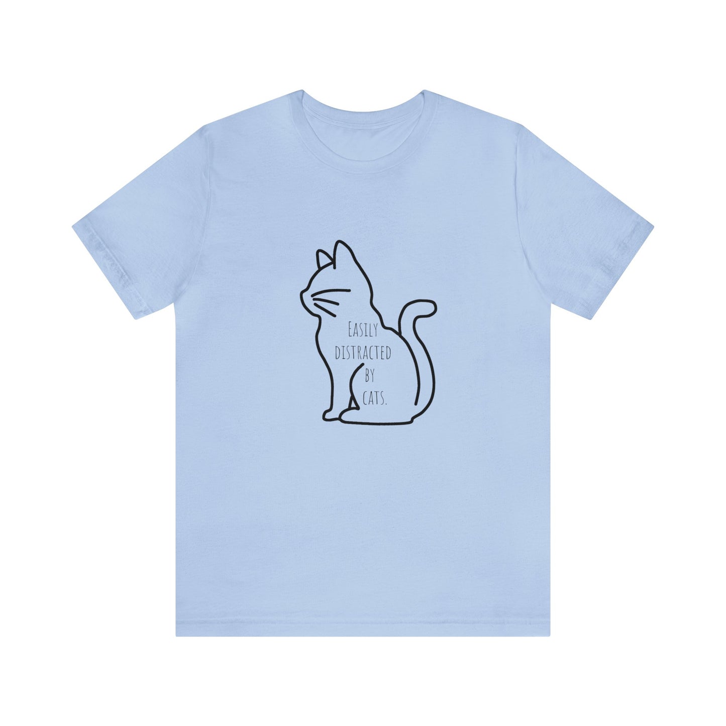 Easily distracted by cats Funny Cat lover shirt anime cat Shirt karma is a cat Gift for Cat Lover Gift for Cat Mom Gift cat dad shirt