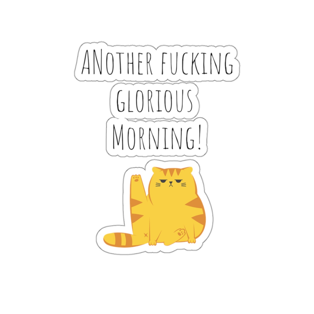 Grumpy cat sticker daily chaos manager sticker coworker gift funny gift bestfriend gift Kiss-Cut Stickers Halloween stickers sticker