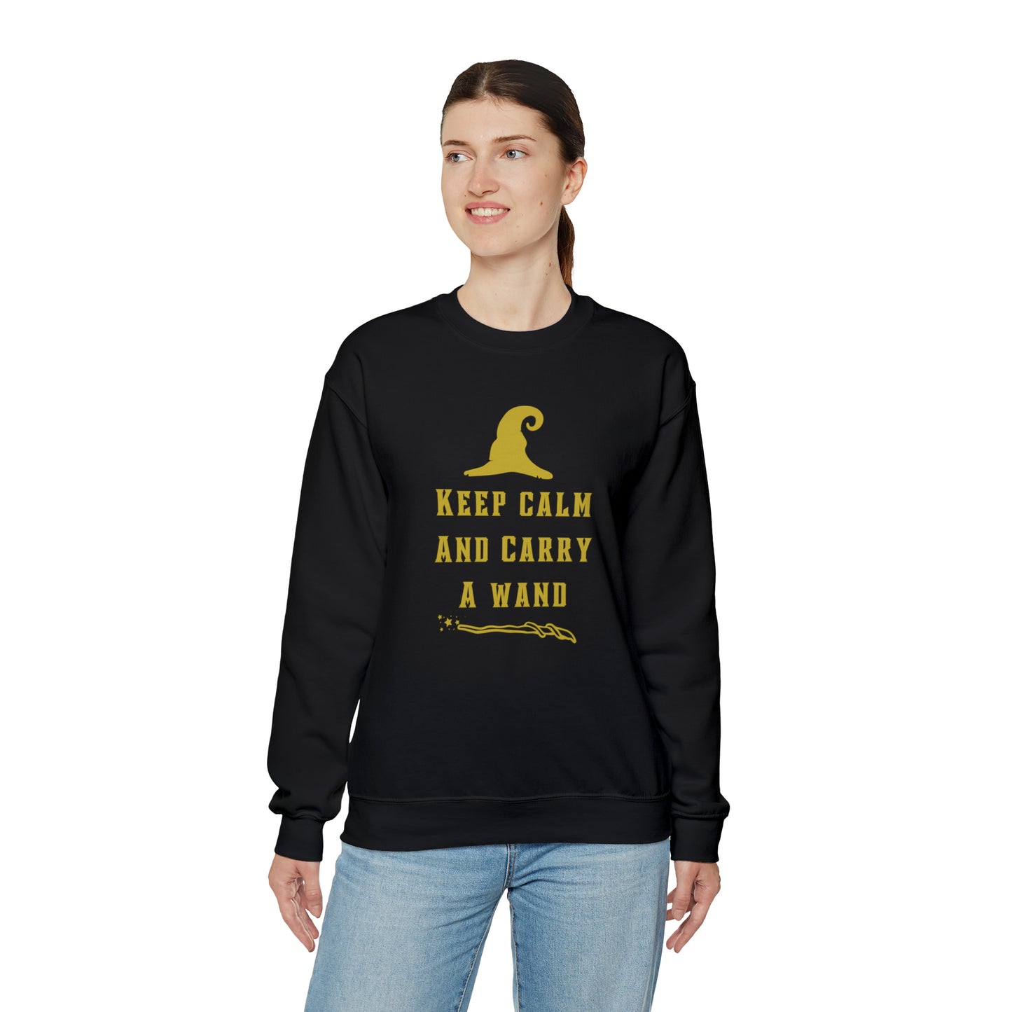 Mischief Manager Hogwarts sweater keep calm carry a wand sweatshirt Halloween sweater Universal Studios Christmas gift for her gift for him