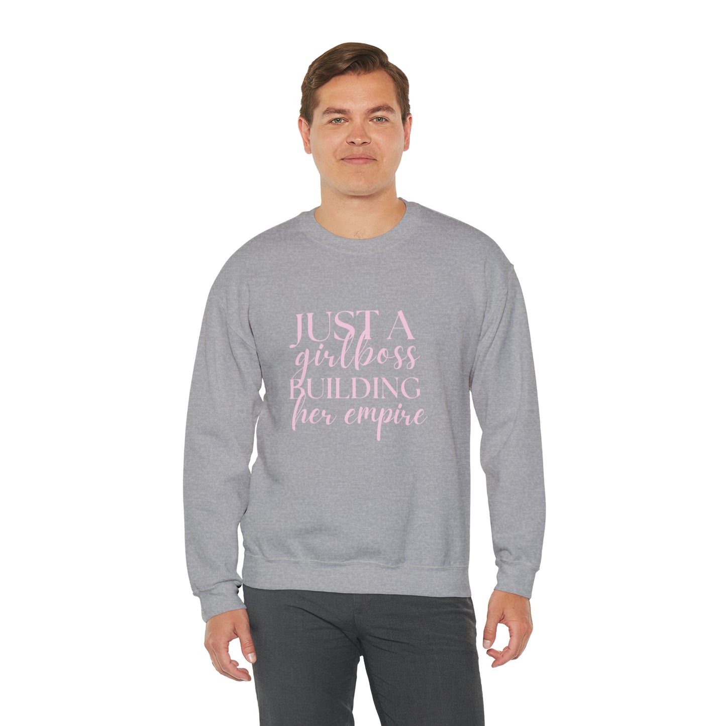 Boss Babe sweatshirt,Girlboss Sweatshirt, Just a girlboss building her empire, Bossbabe sweater,Christmas gift for her,Birthday gift