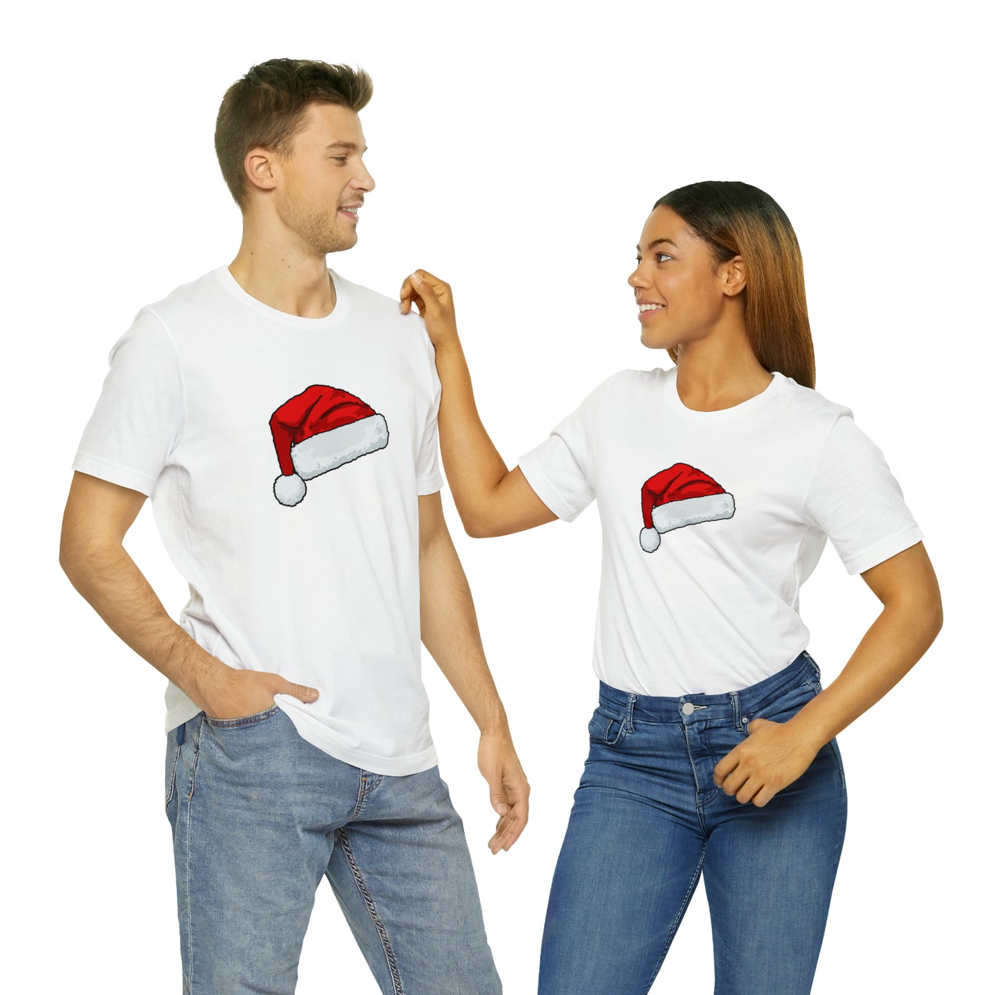 Matching Family Christmas Shirts, Santa claus Hat family tshirts Family Christmas Shirt, Matching Xmas Tees Custom Christmas T shirt photos