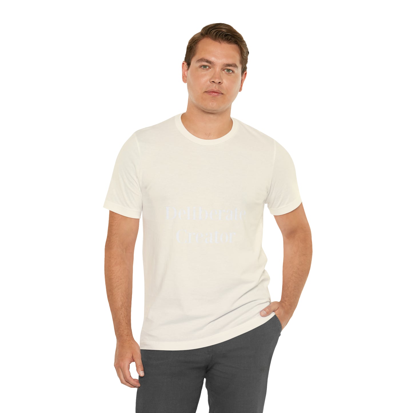 Deliberate creator tee, Unisex Jersey Short Sleeve Tee