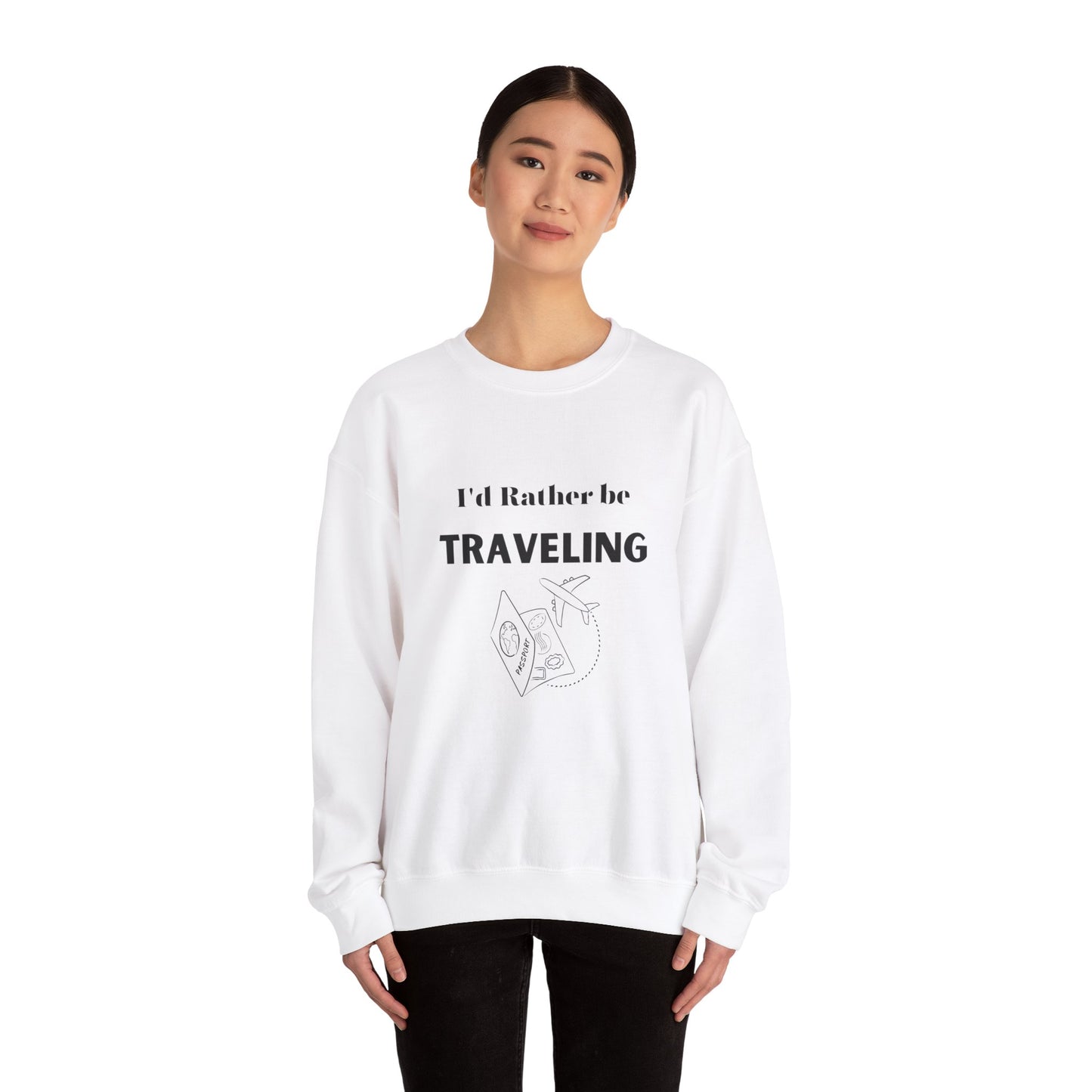 I'd rather be traveling sweater travel lover gift vacation sweatshirt valentines shirt gift for her best friend gift galentine's day