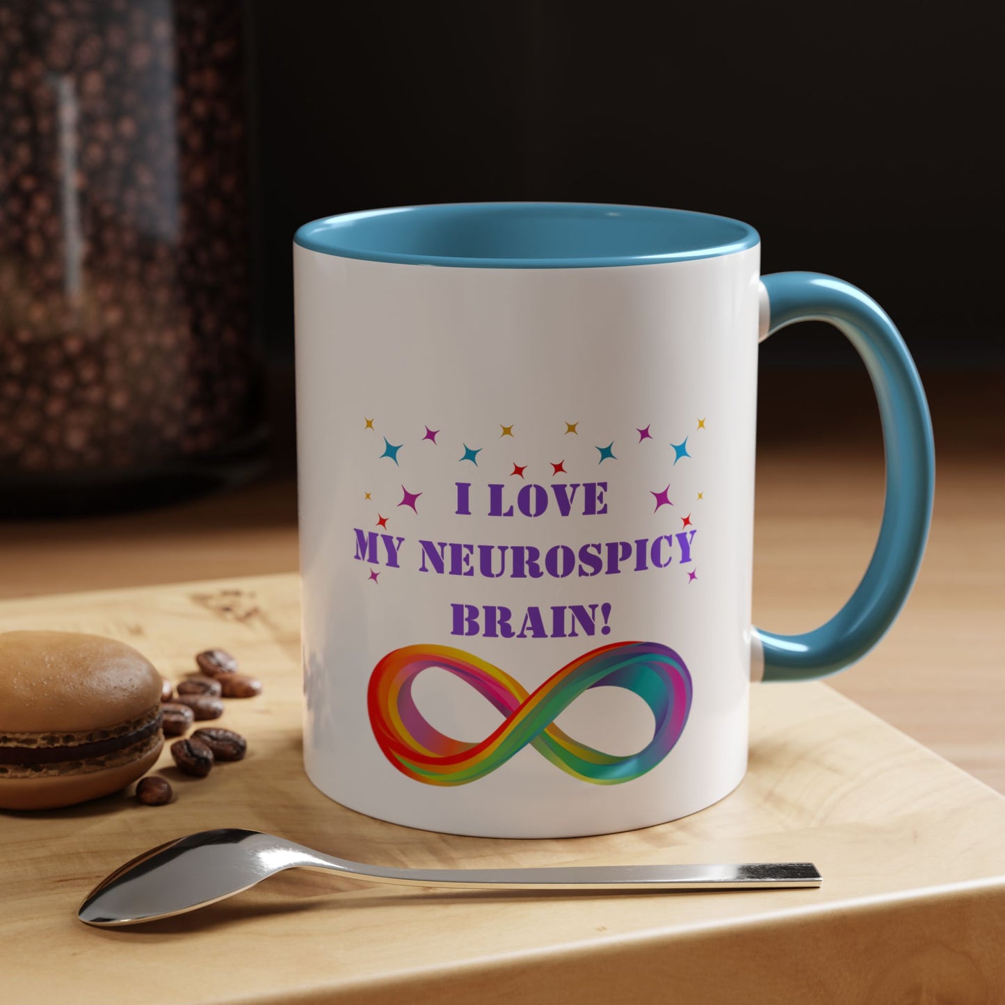 Neurospicy mug Morning affirmation mug I love my neurospicy mug NeuroDivergent mug spectrum gift Christmas gift for her gift for him bestie